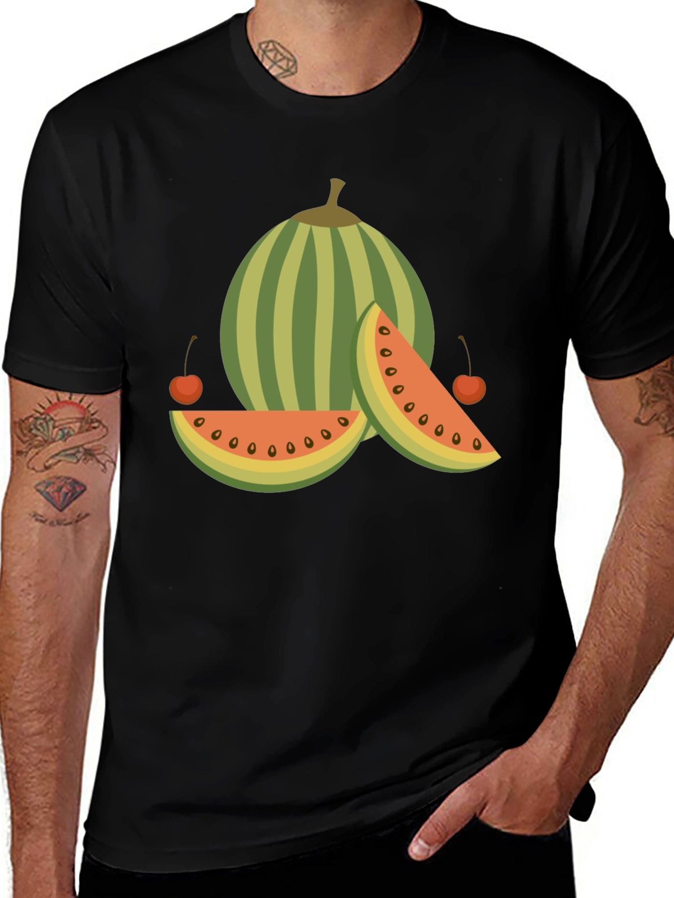 Watermelon & Cherries Graphic Tee