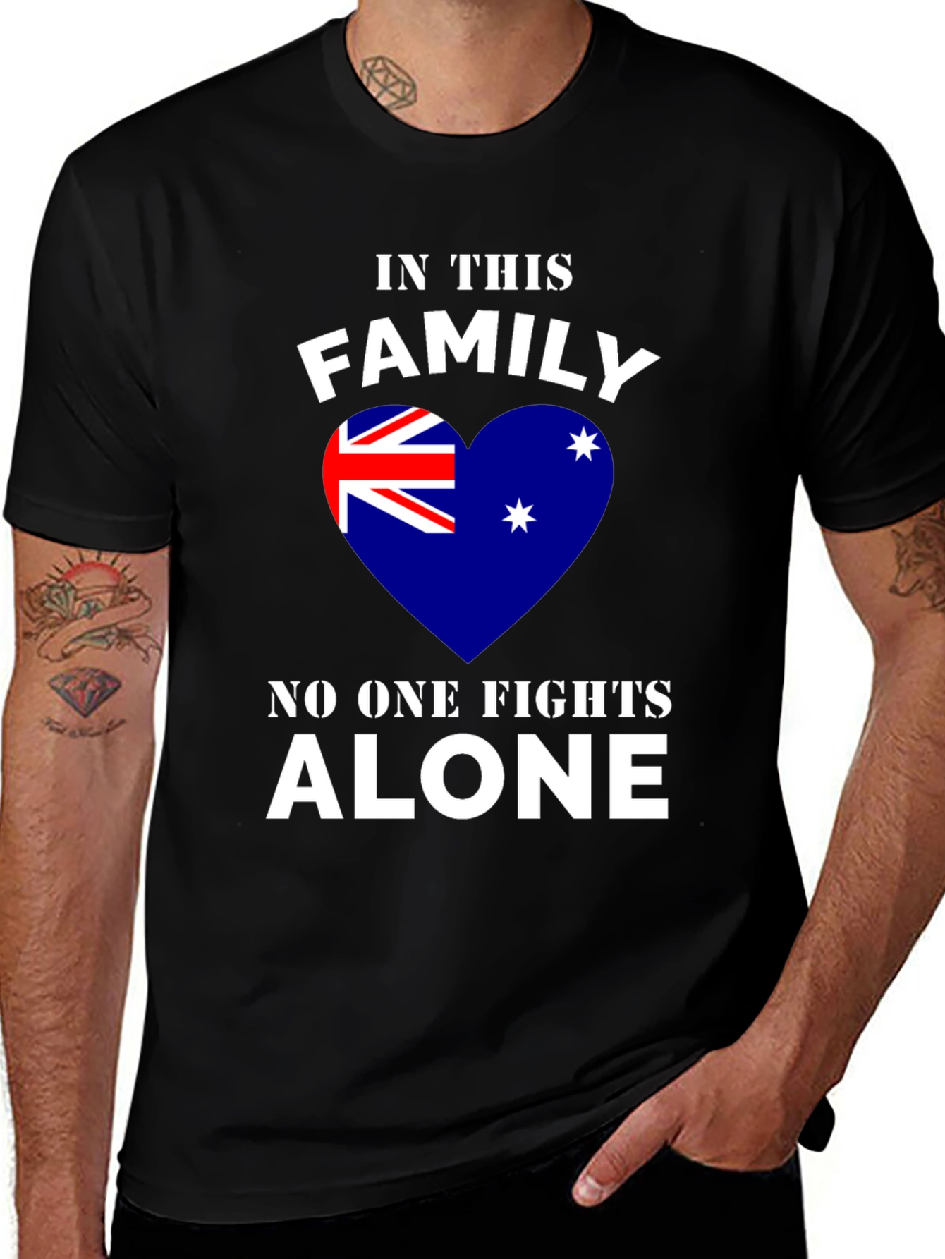 Family Support Tee: No One Fights Alone