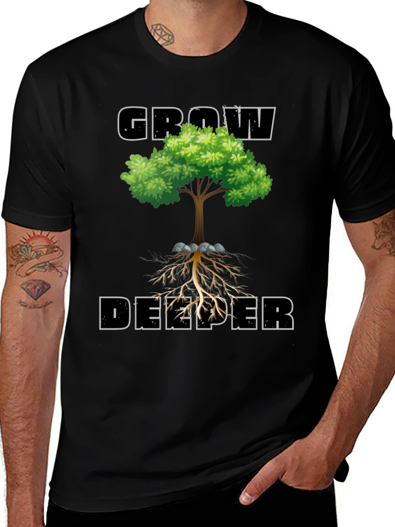 Variant 17 of Grow Deeper Graphic Tee