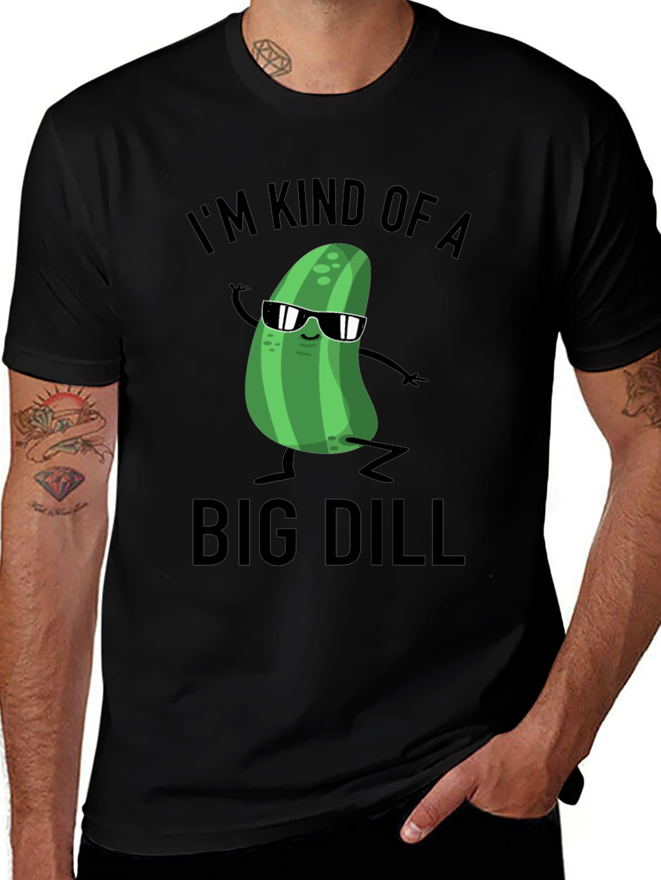Variant 18 of Funny Pickle "Big Dill" Graphic T-Shirt