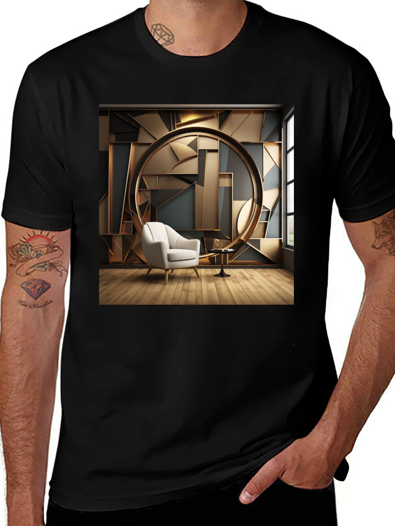 Variant 12 of Modern Art Deco T-Shirt