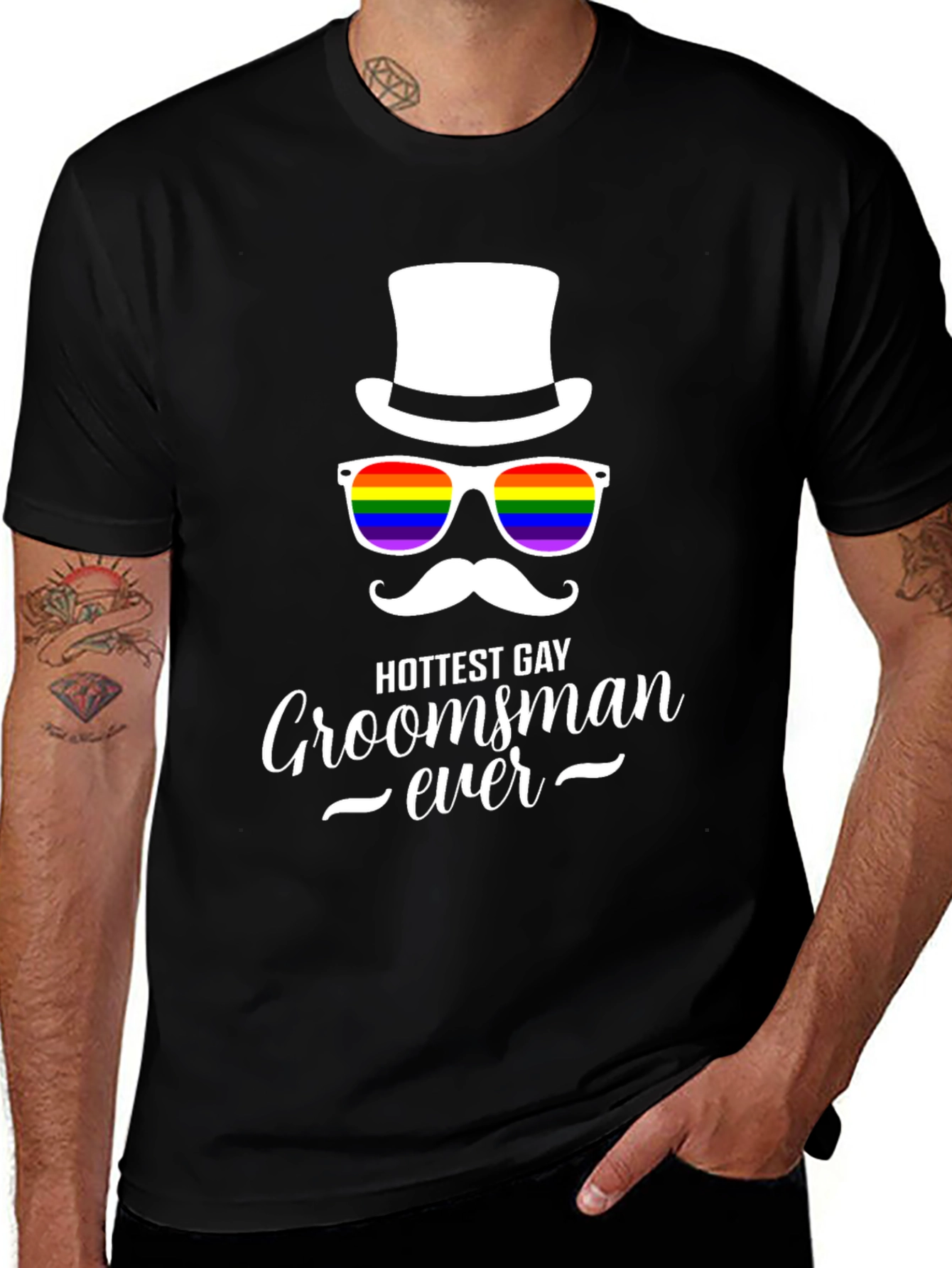 Hottest Gay Groomsman Ever T-Shirt - Pride Apparel
