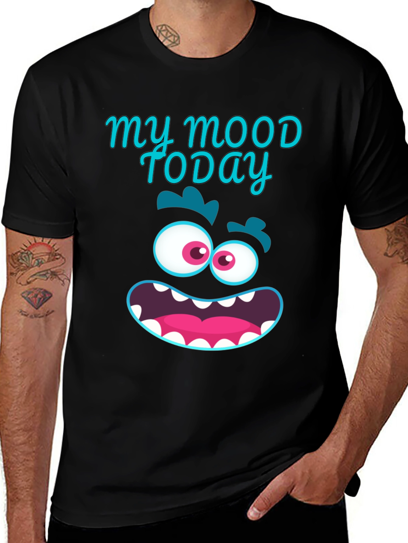 Variant 28 of Funny Mood Today Graphic T-Shirt