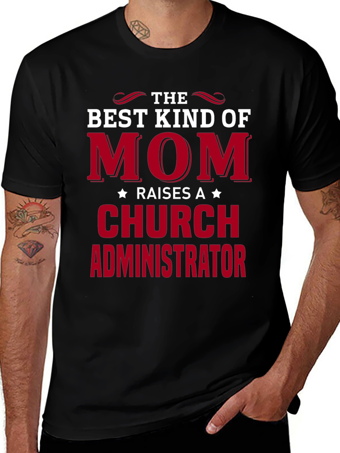 Variant 14 of Best Kind of Mom Raises a Church Administrator T-Shirt