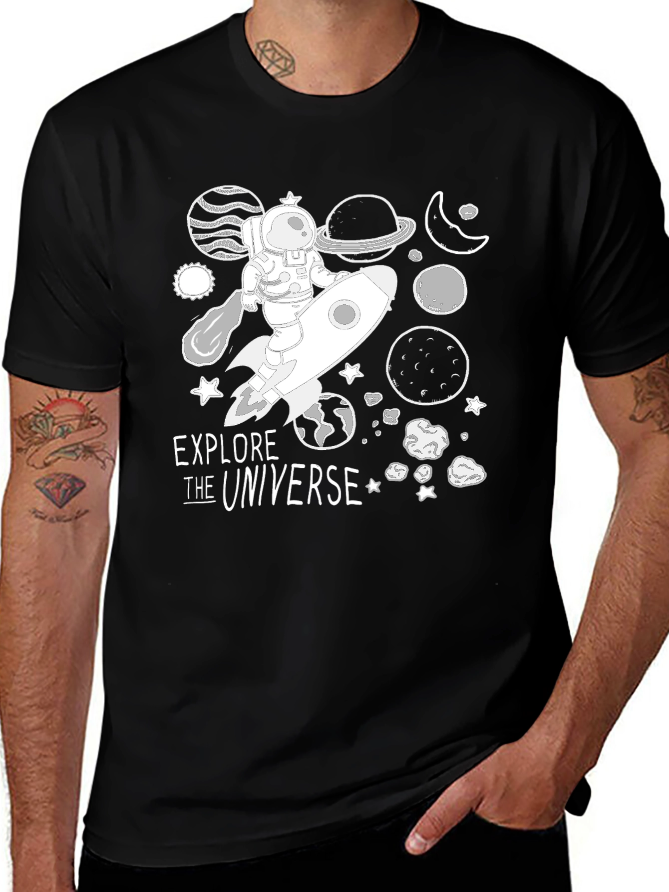 Variant 12 of Explore the Universe Graphic Tee - Space Adventure