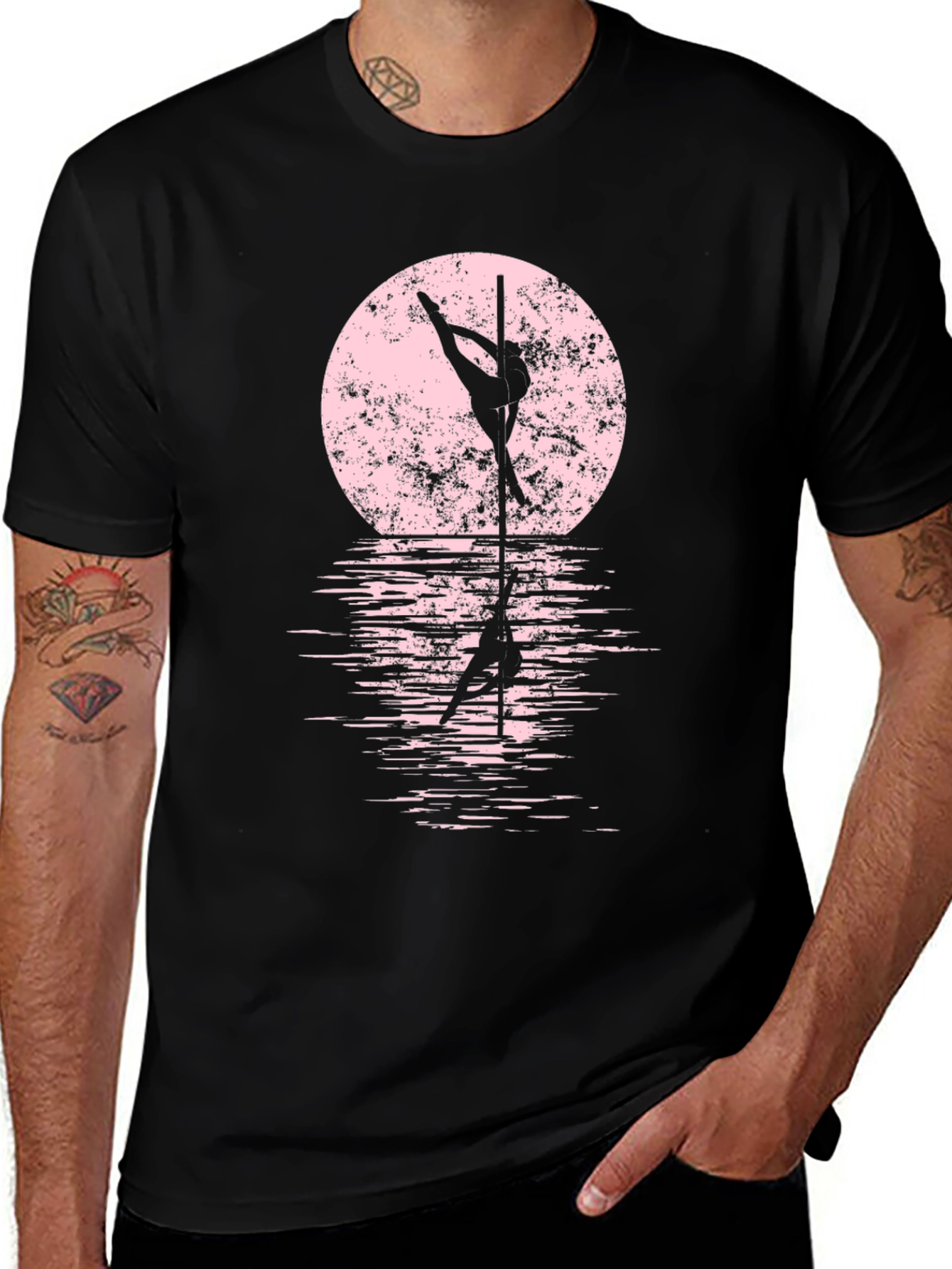 Variant 29 of Pole Dancer T-Shirt - Moon Reflection