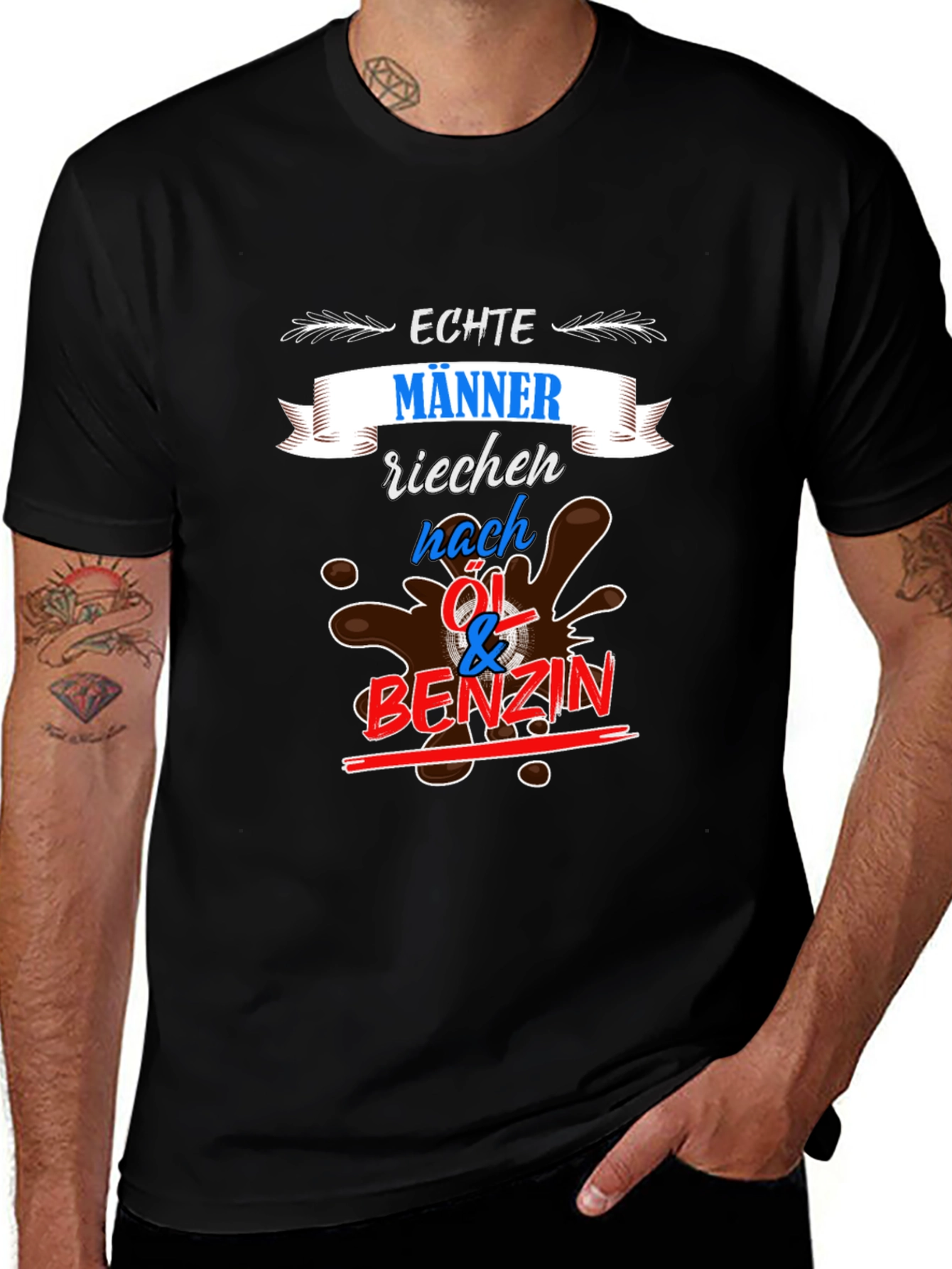 Variant 6 of Echte Manner Oil & Benzin Graphic T-Shirt