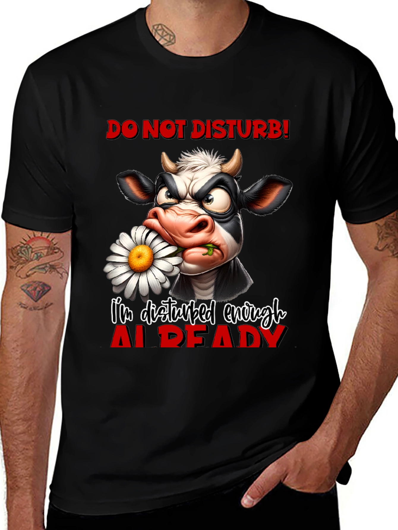 Do Not Disturb Angry Cow T-Shirt
