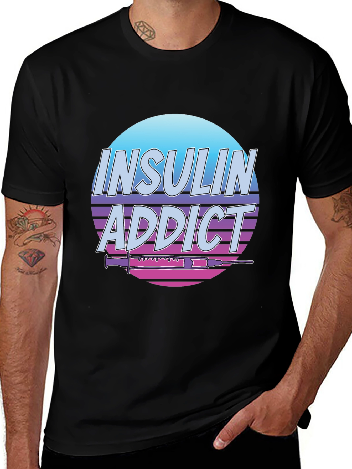 Variant 25 of Insulin Addict Graphic T-Shirt