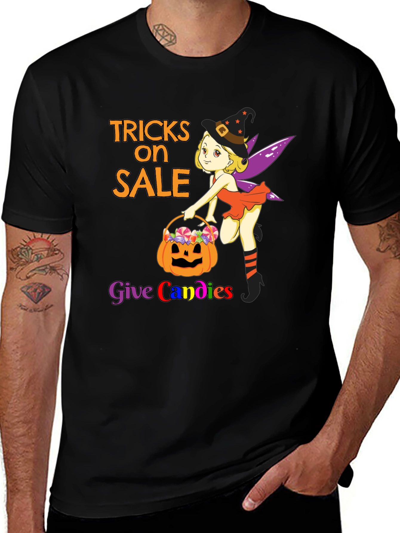 Halloween Tricks on Sale Graphic Tee