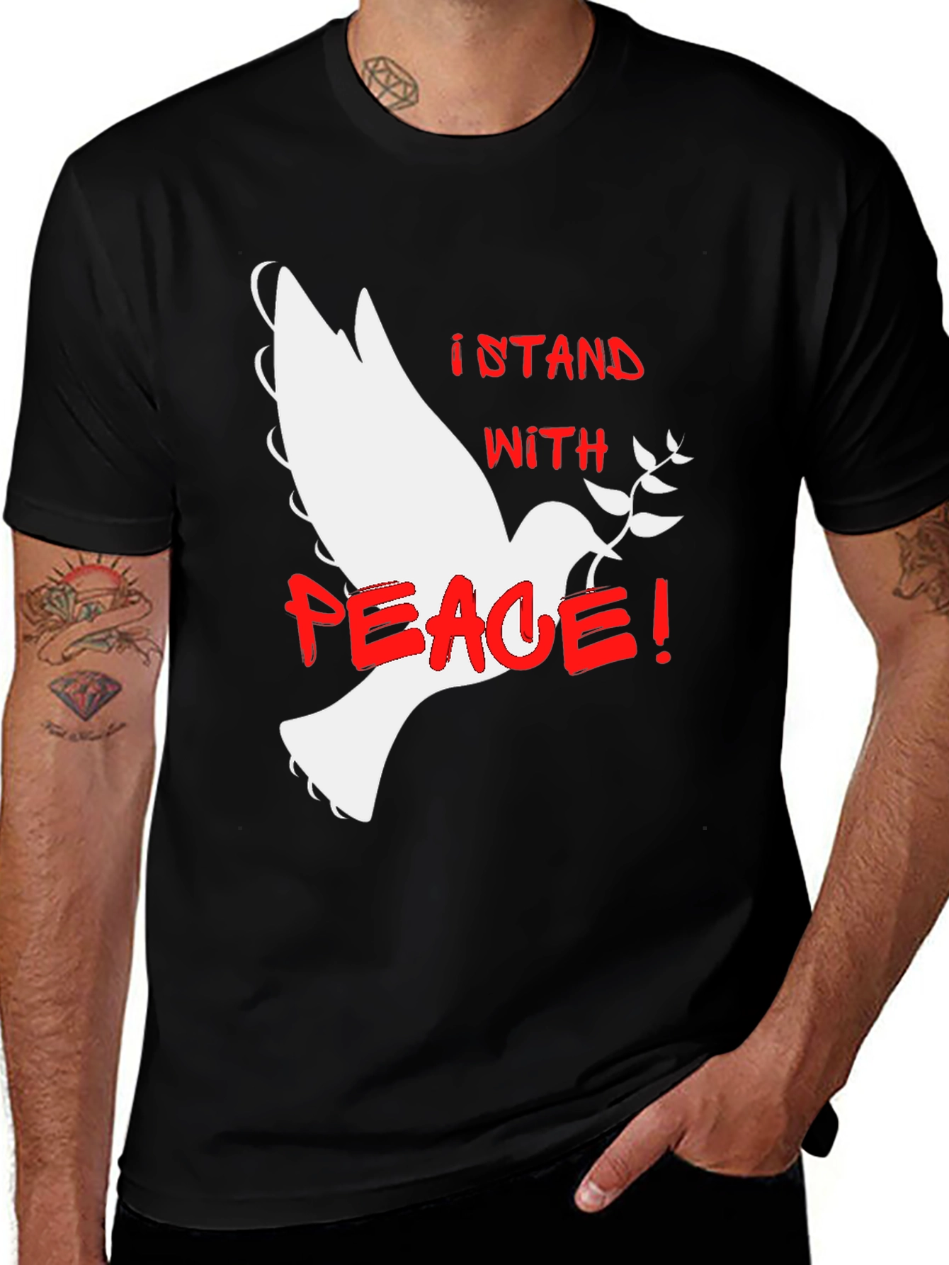 Variant 25 of Stand With Peace Graphic Tee
