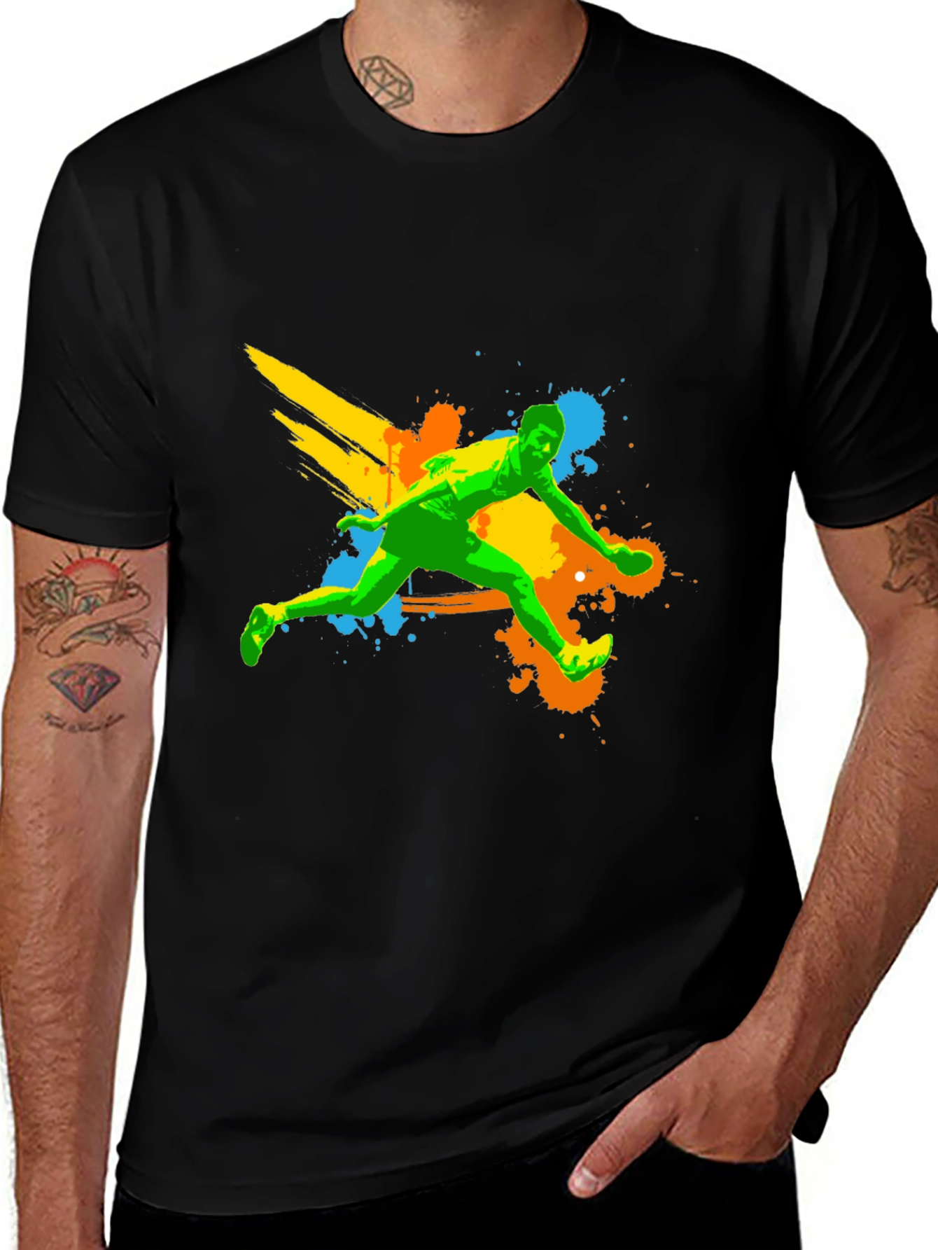 Variant 26 of Vibrant Athlete Graphic T-Shirt