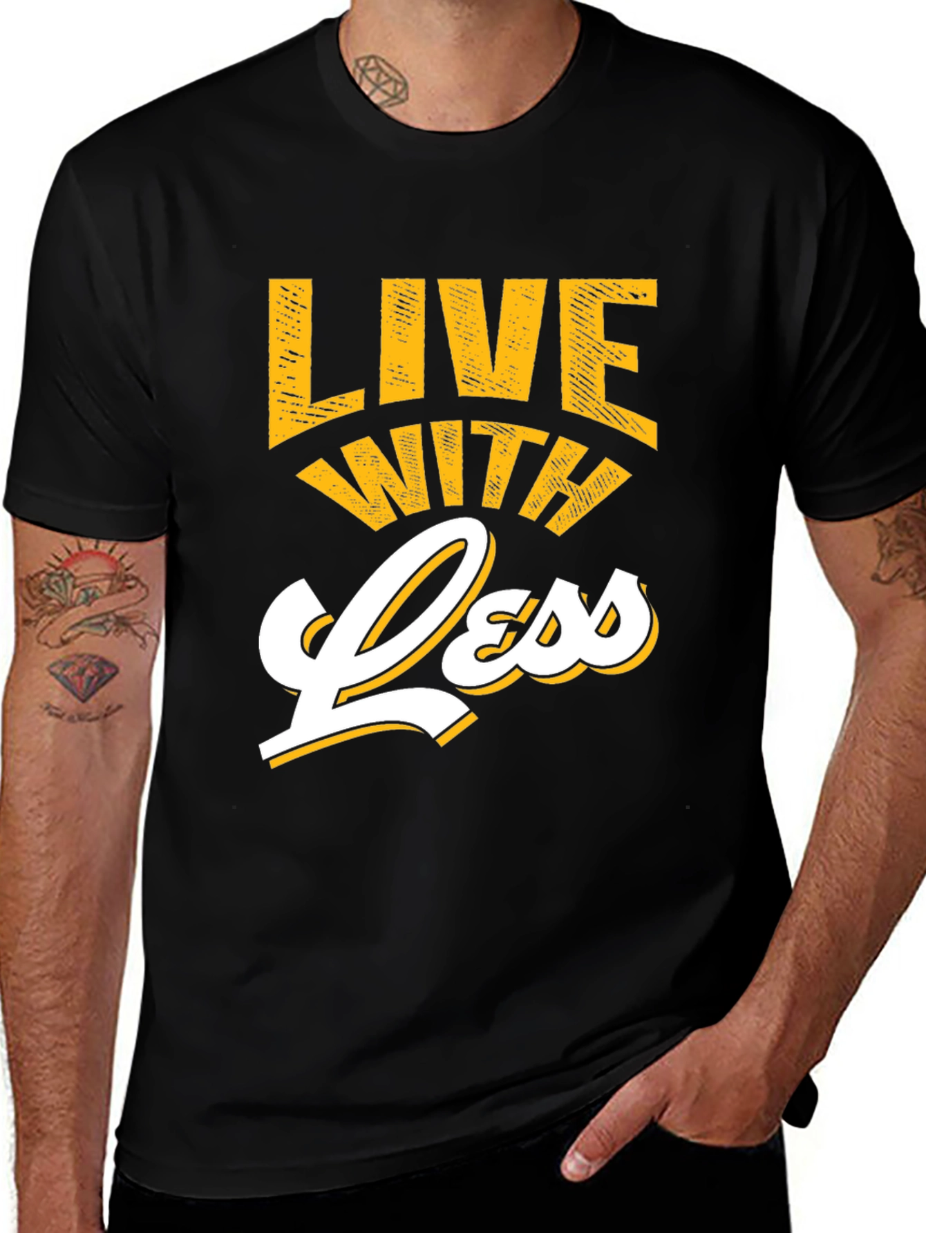 Variant 6 of Live With Less Graphic Tee