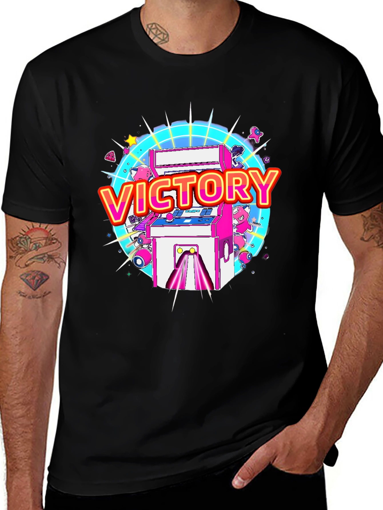 Variant 18 of Victory Arcade Black T-Shirt