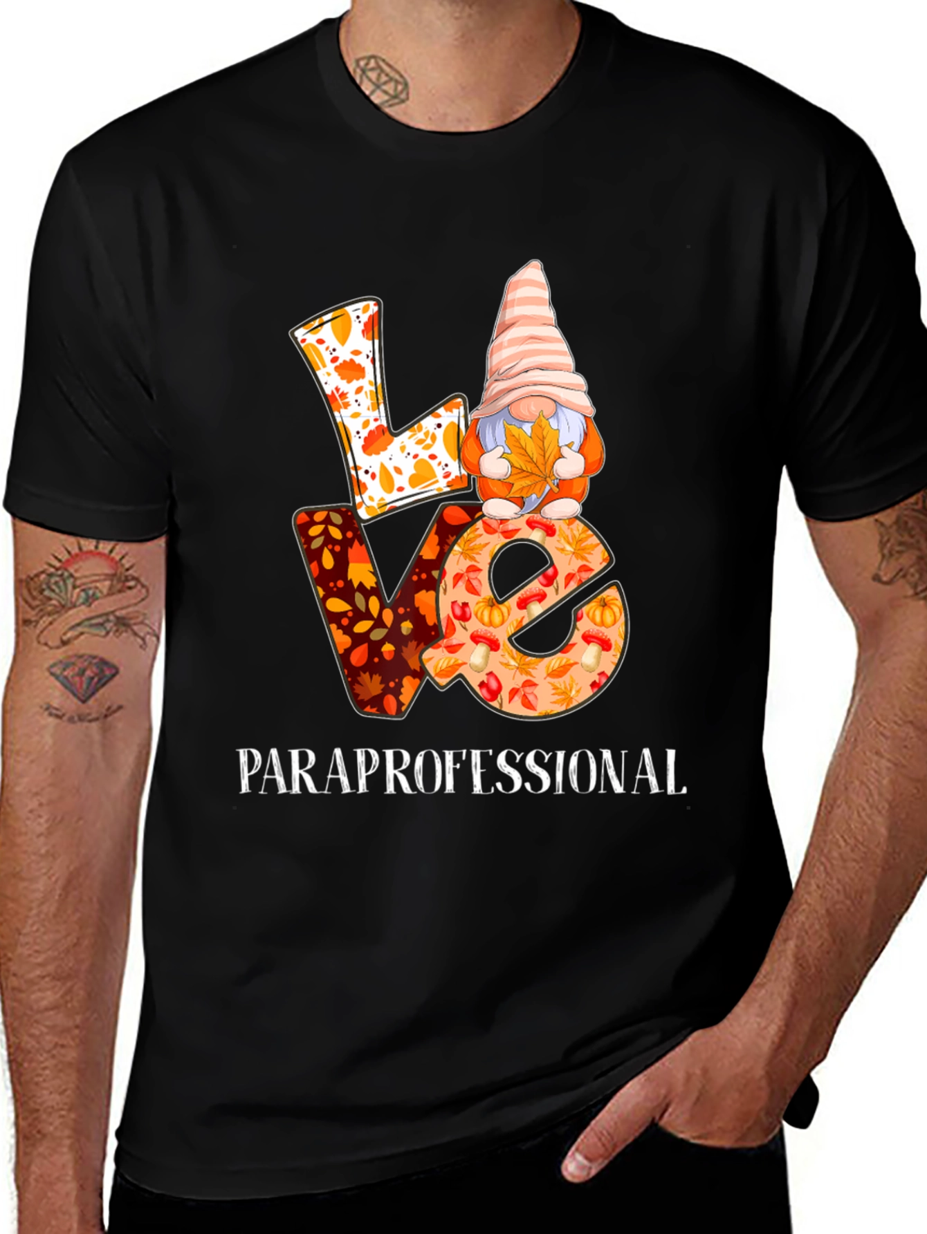 Variant 28 of Fall Gnome Paraprofessional T-Shirt