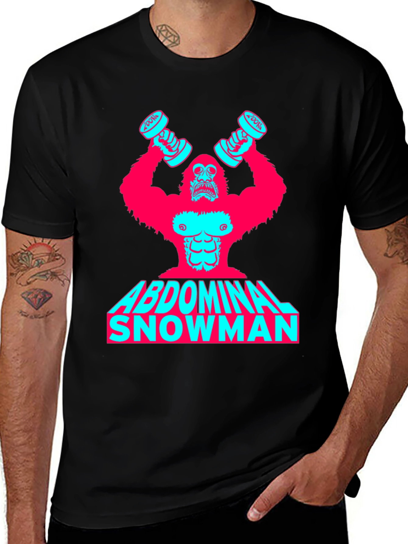 Variant 23 of Abdominal Snowman Graphic T-Shirt