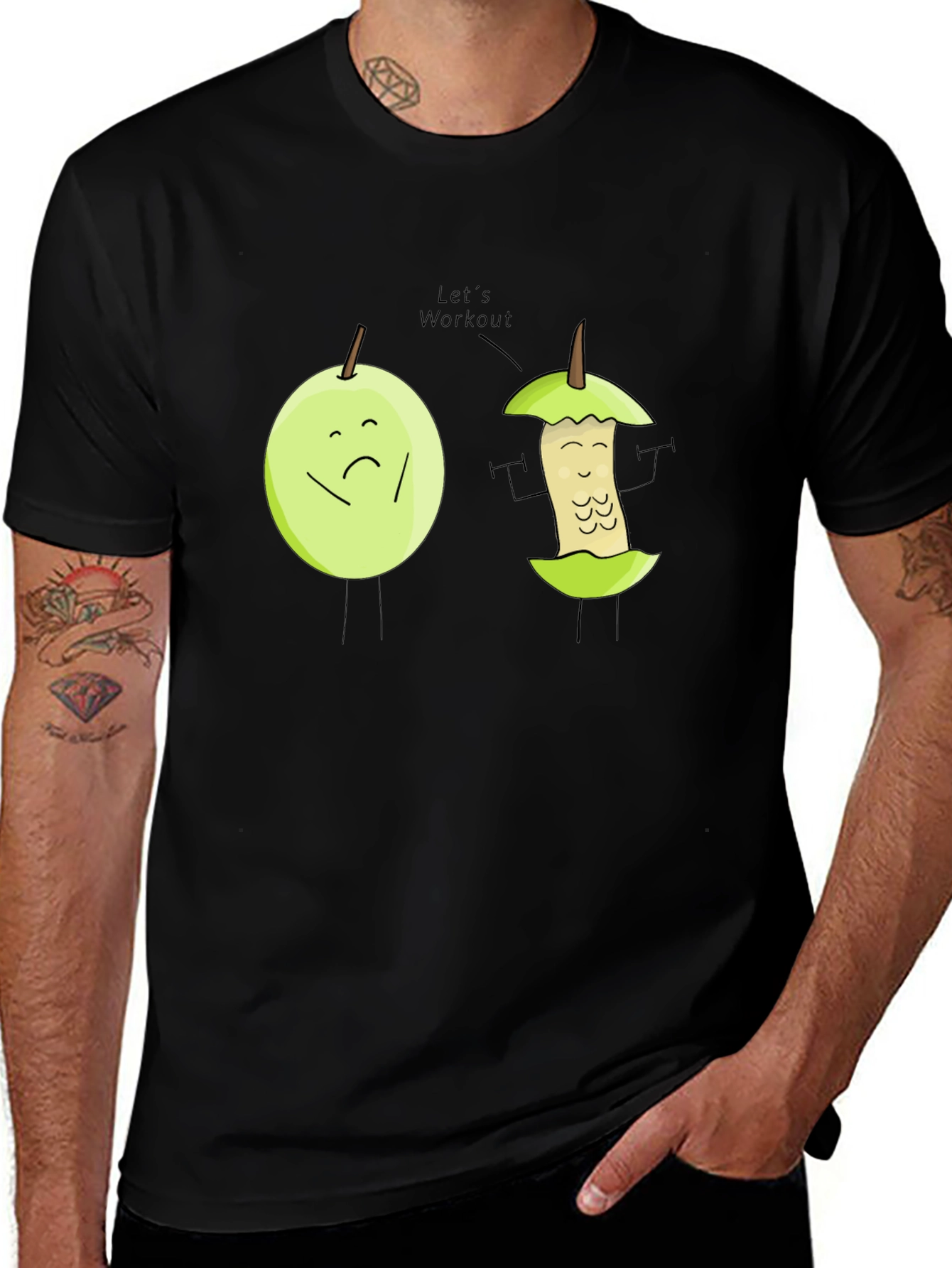 Variant 9 of Workout Apple Graphic T-Shirt