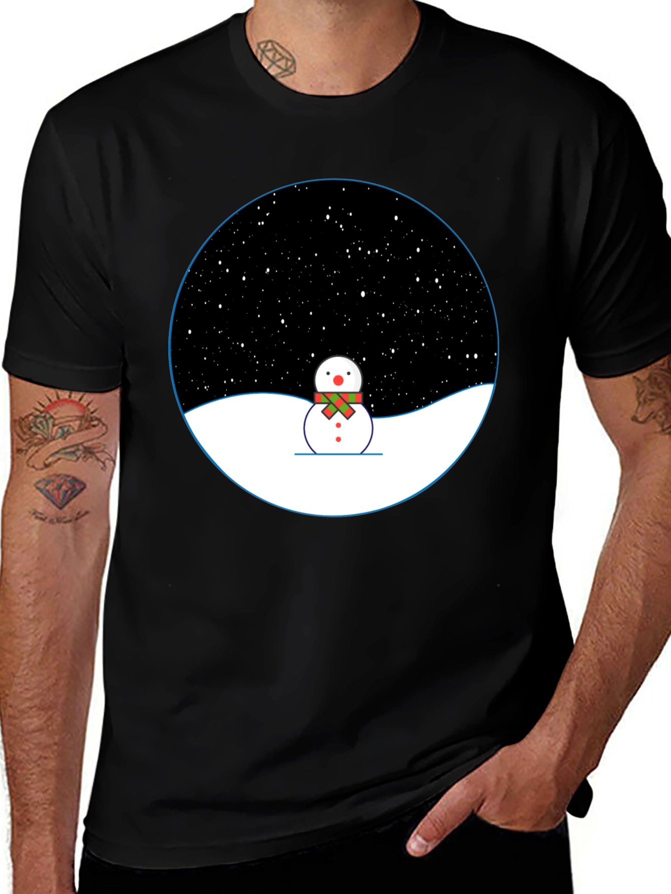 Variant 16 of Winter Wonderland Snowman Graphic Tee