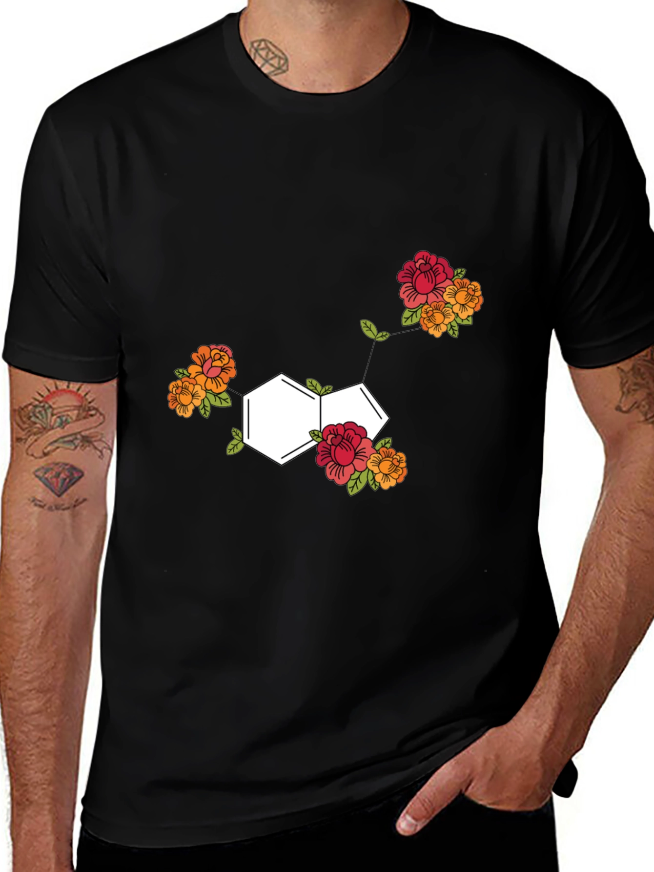 Floral Molecule T-Shirt