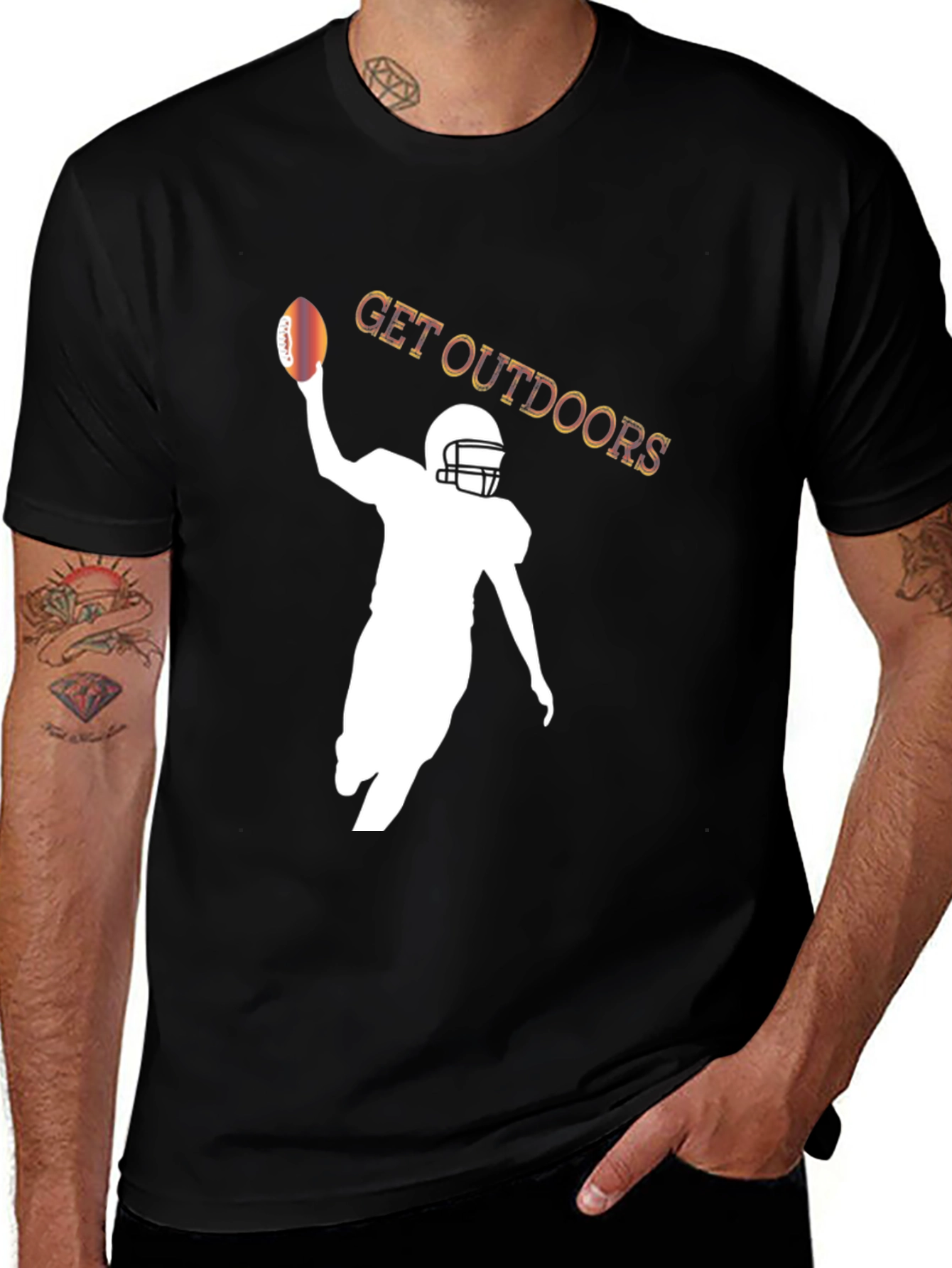 Variant 4 of Get Outdoors Football T-Shirt