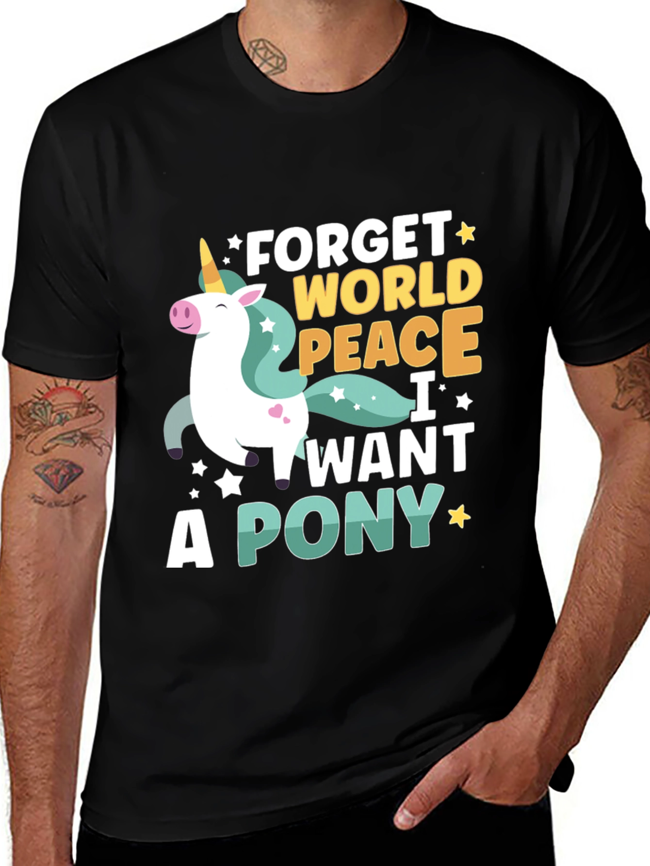 Variant 18 of Forget World Peace - I Want a Pony T-Shirt