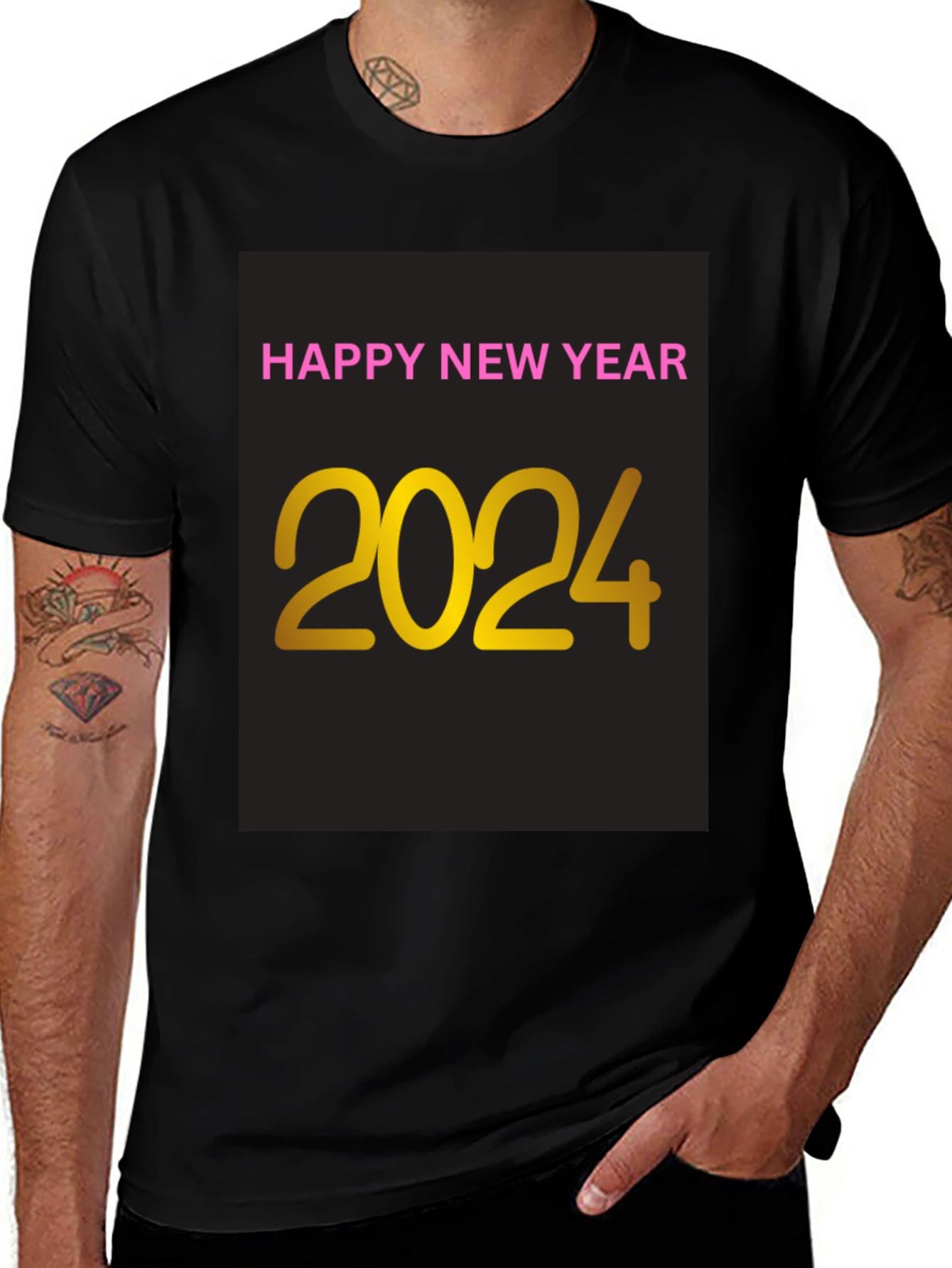 Variant 2 of Happy New Year 2024 Graphic Tee