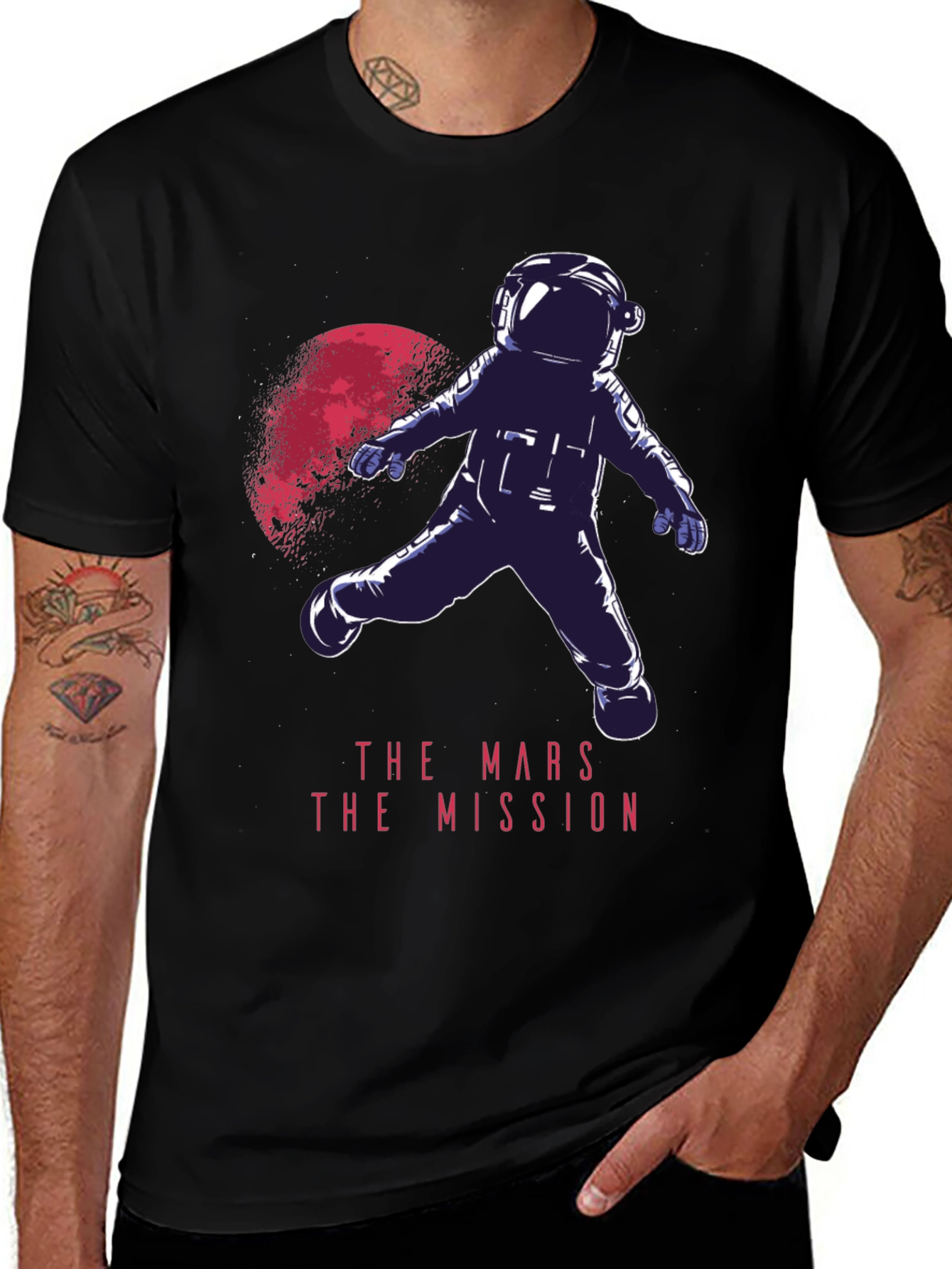 Variant 18 of Mars Mission Graphic Tee - Space Adventure T-Shirt