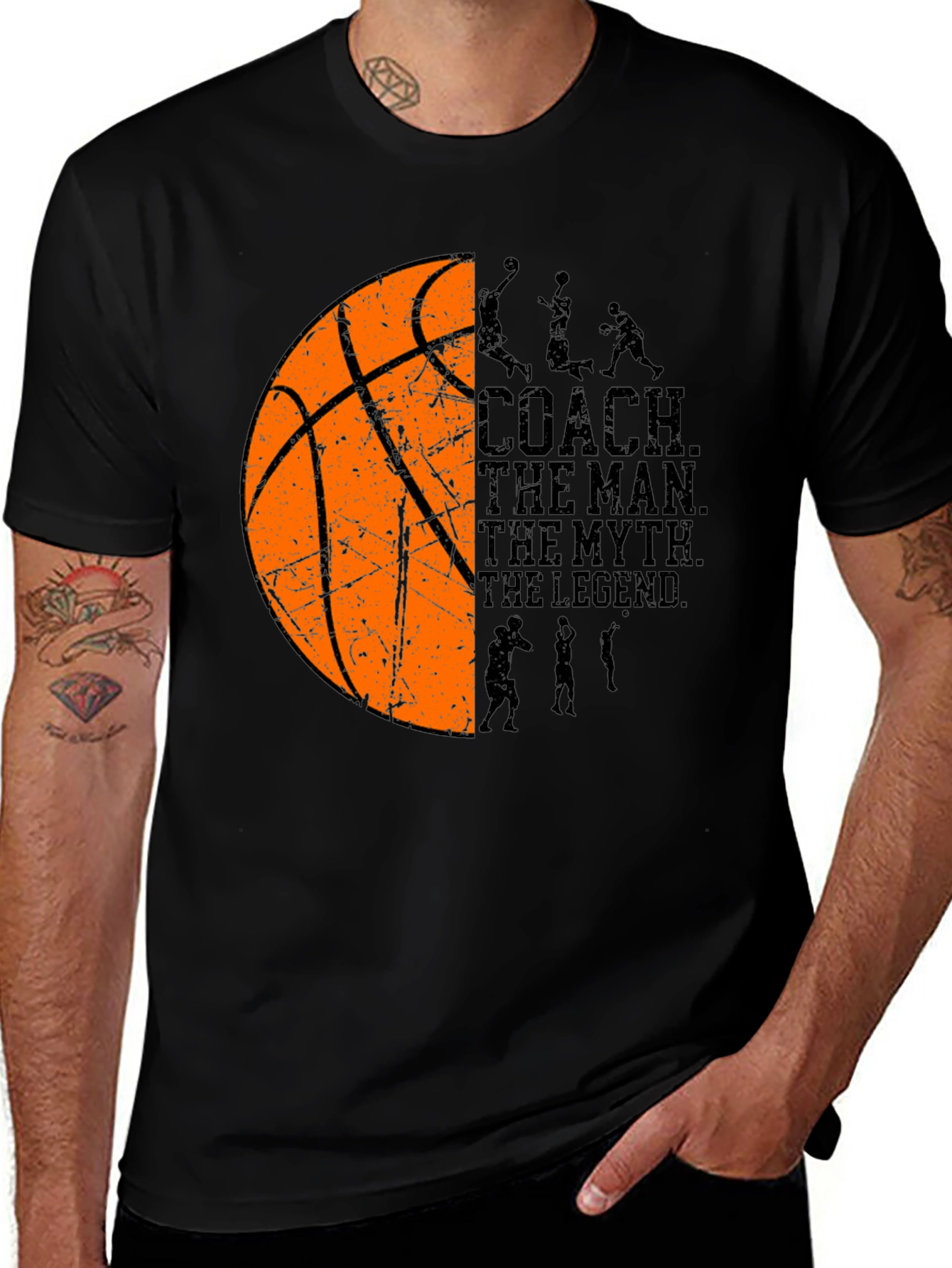 Variant 17 of Basketball Coach T-Shirt: The Man, The Myth, The Legend