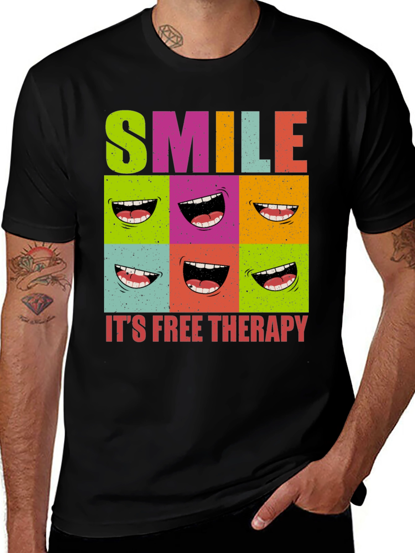 Variant 14 of Smile It's Free Therapy T-Shirt