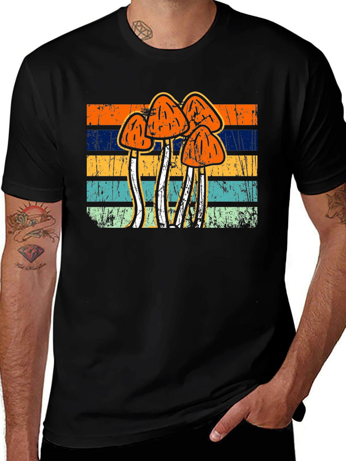 Variant 5 of Retro Mushroom T-Shirt