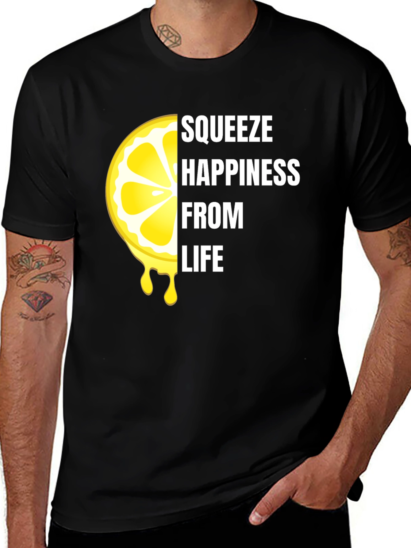 Variant 19 of Squeeze Happiness Lemon Graphic T-Shirt