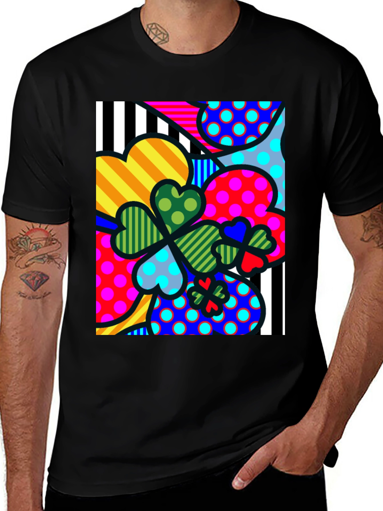 Variant 7 of Funky Shamrock T-Shirt