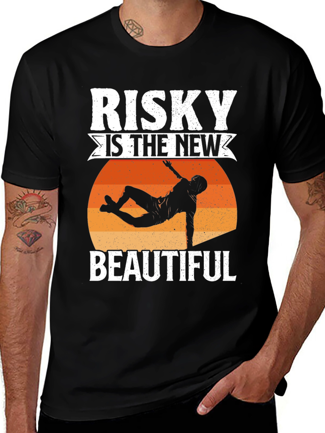 Variant 10 of Risky Is The New Beautiful Graphic Tee