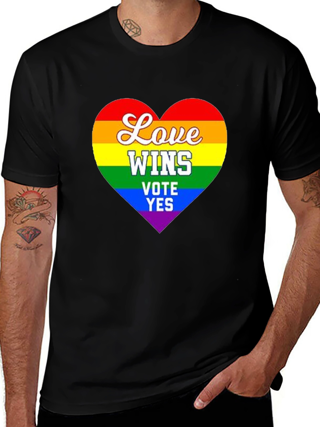 Love Wins Rainbow Pride T-Shirt