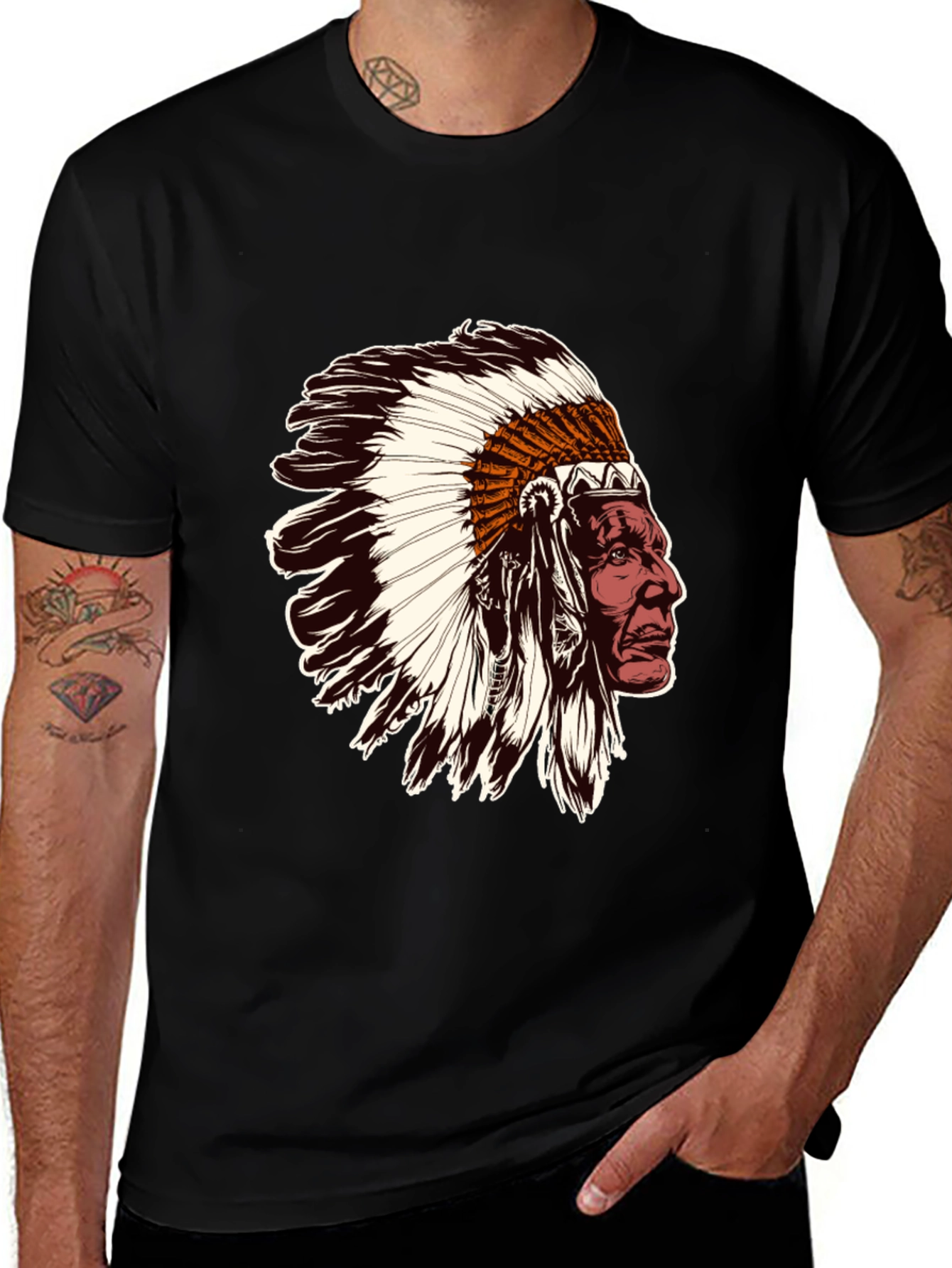 Variant 27 of Native American Indian Chief T-Shirt