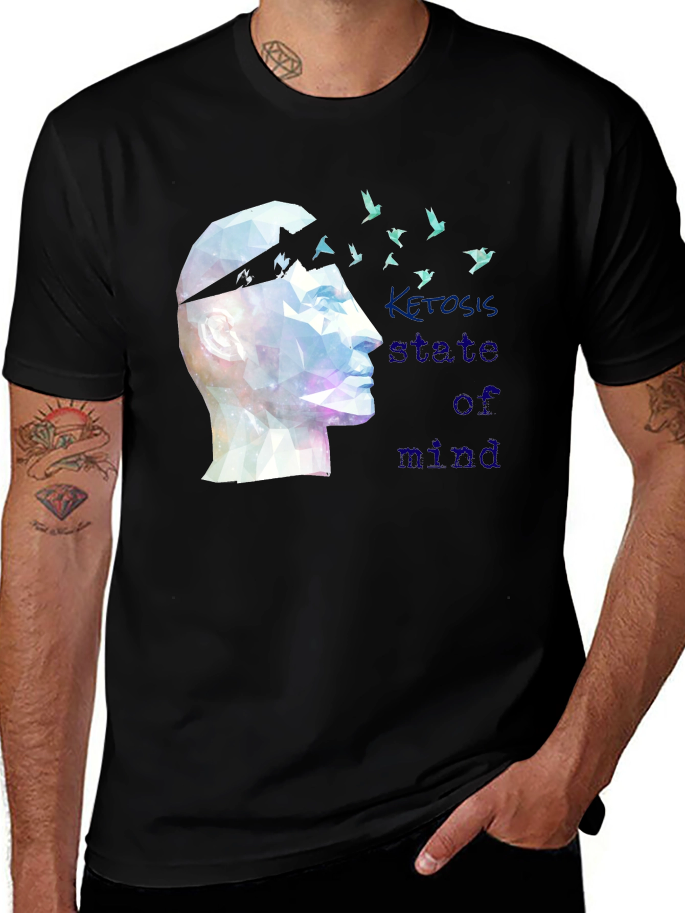 Variant 22 of Abstract Mind T-Shirt - Ketosis State of Mind