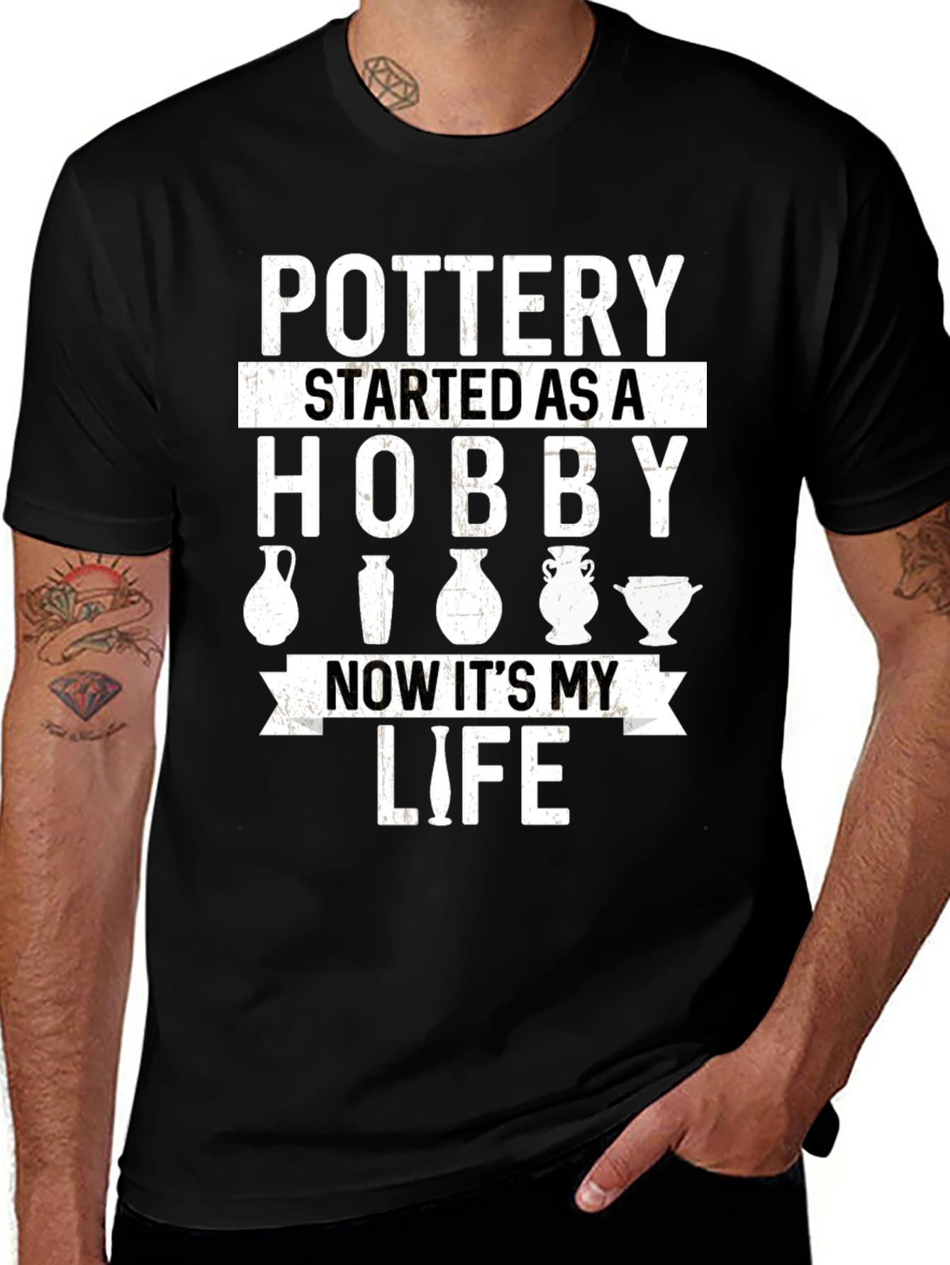Variant 13 of Pottery Hobby Life Graphic Tee