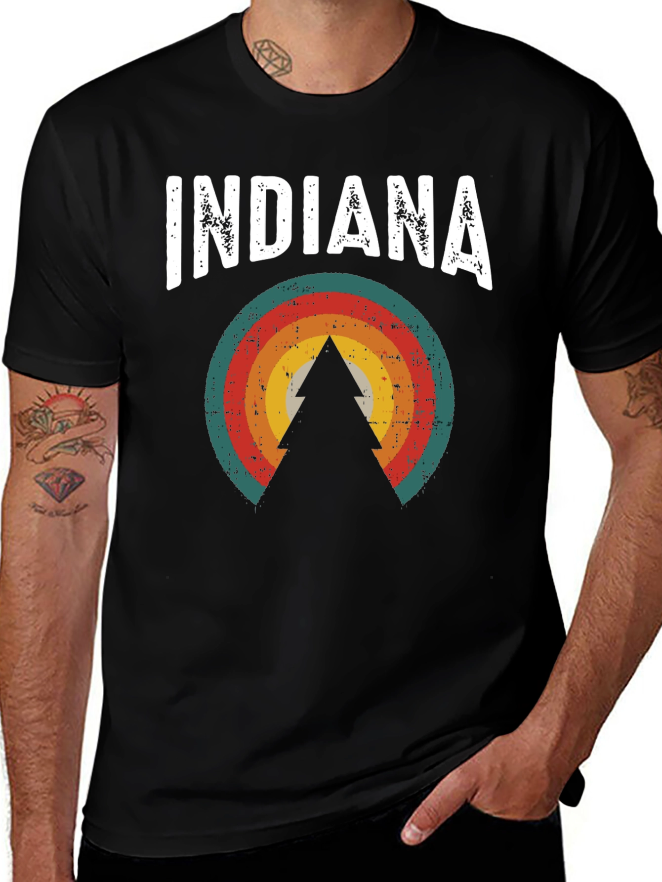 Indiana Graphic Tee - Retro State Pride T-Shirt