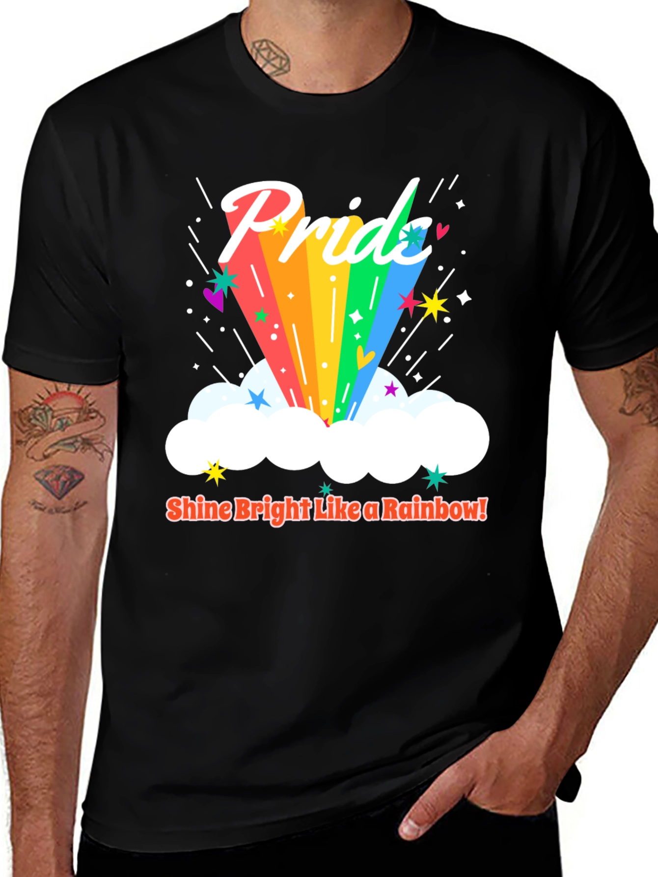 Pride Rainbow Graphic Tee