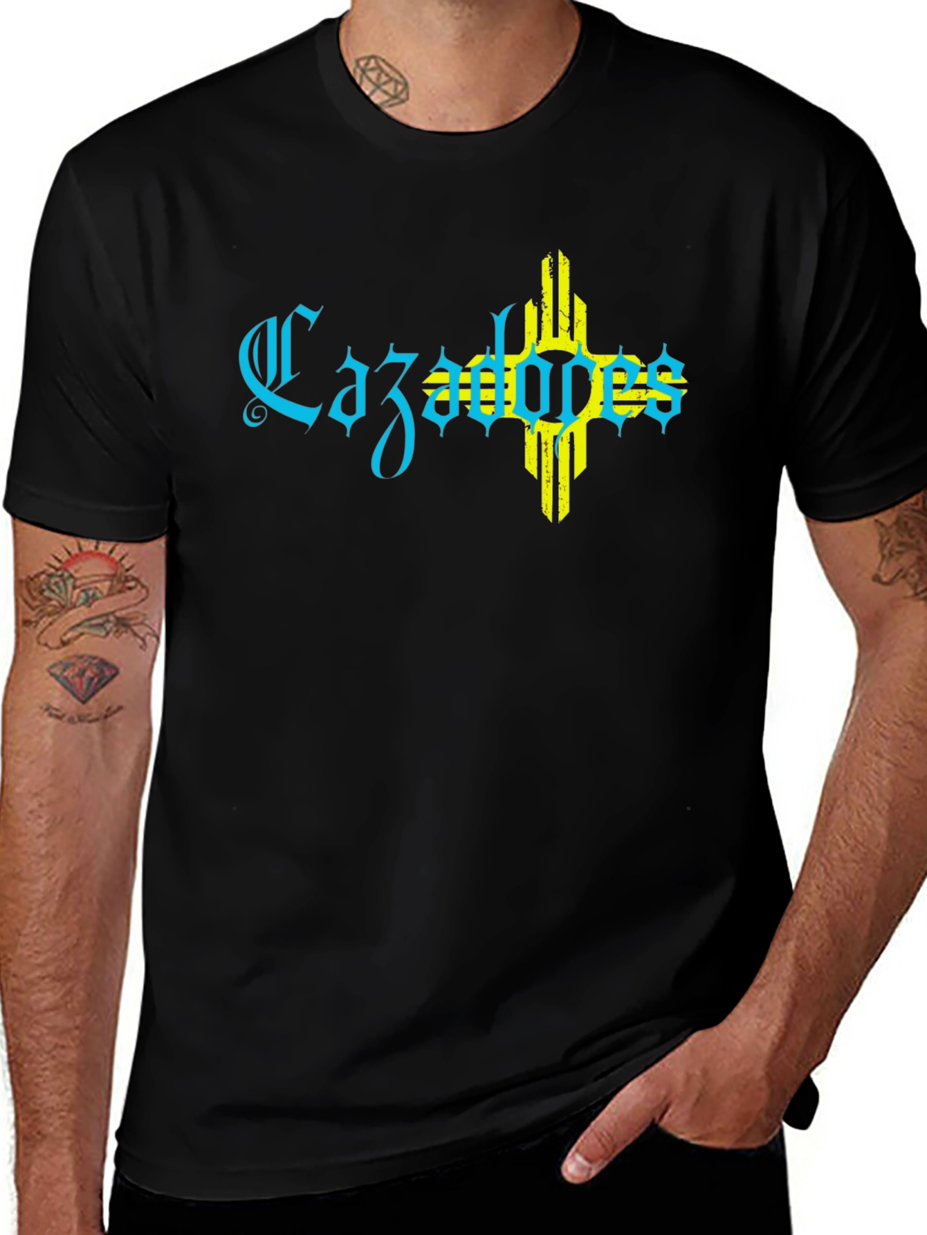 Variant 9 of Cazadores Black T-Shirt with Graphic Print