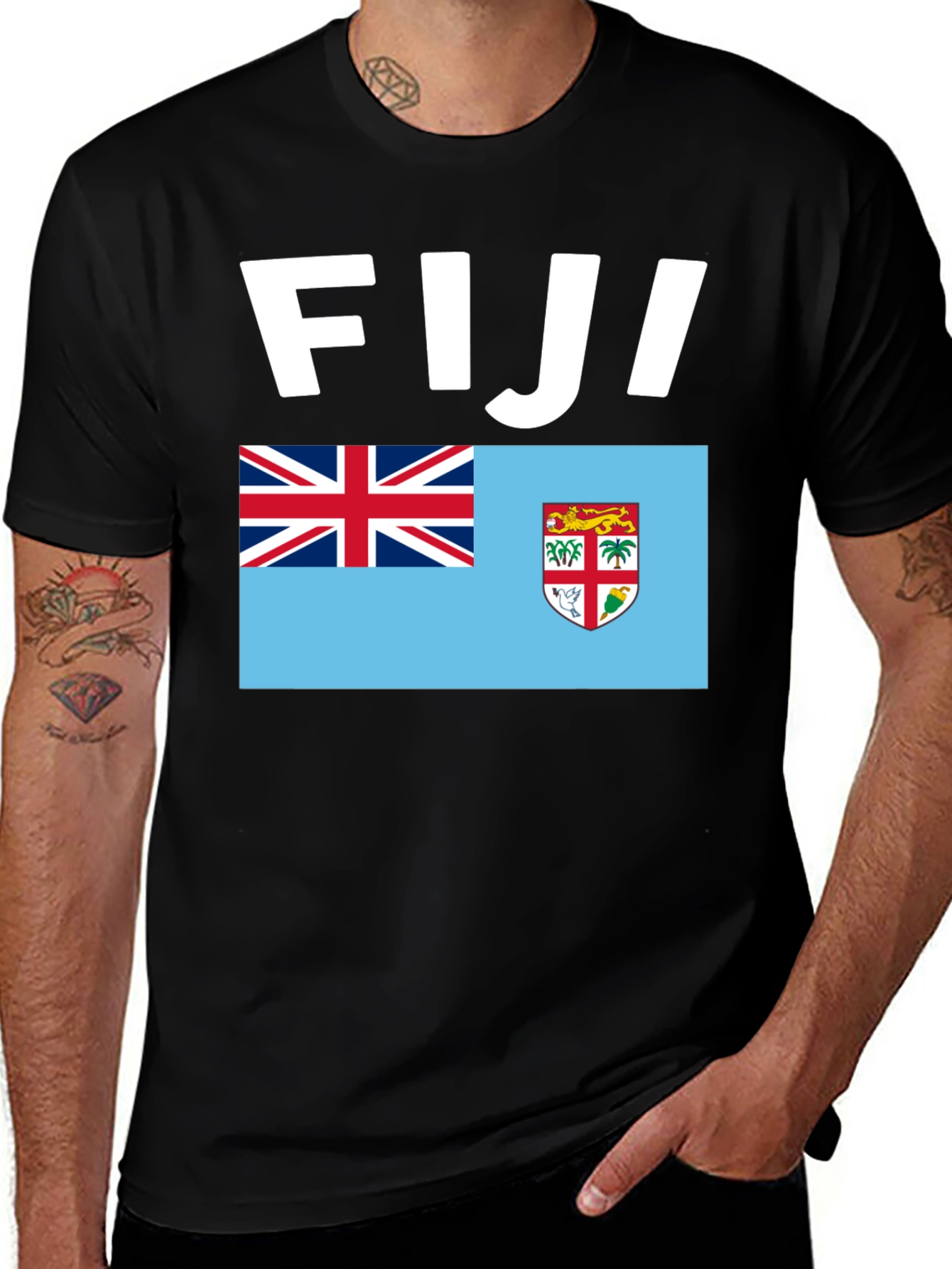 Fiji Flag Graphic T-Shirt