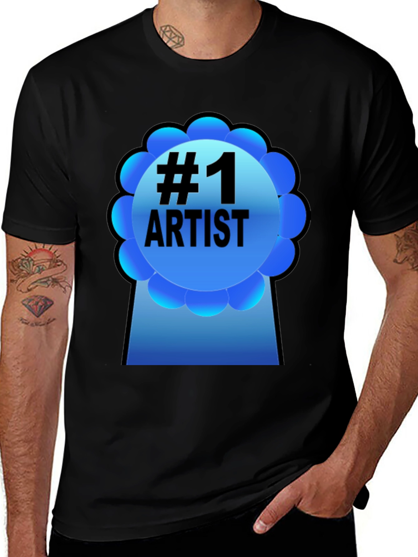 #1 Artist Graphic T-Shirt - Black