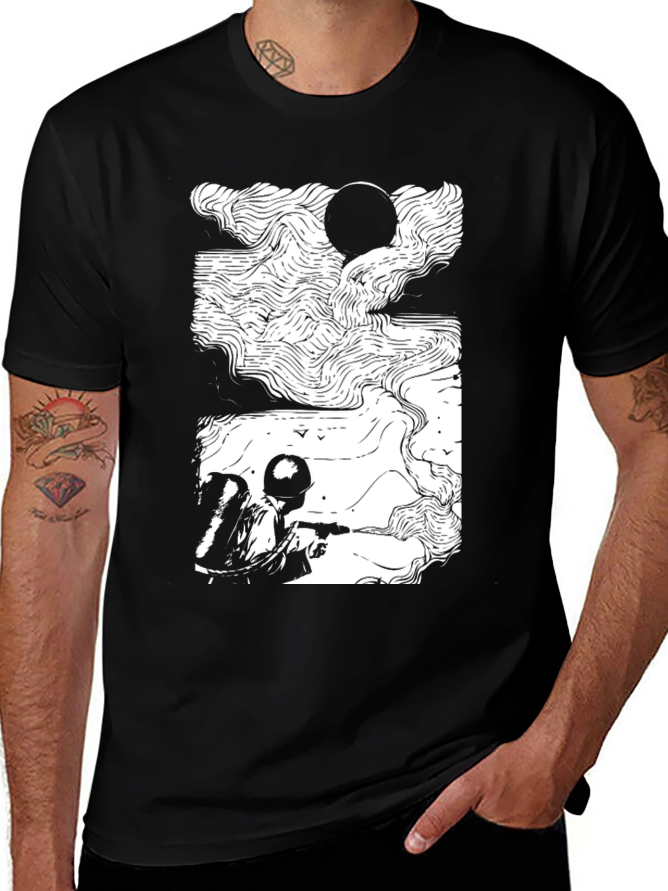 Variant 13 of Graphic Tee - Soldier at War Print