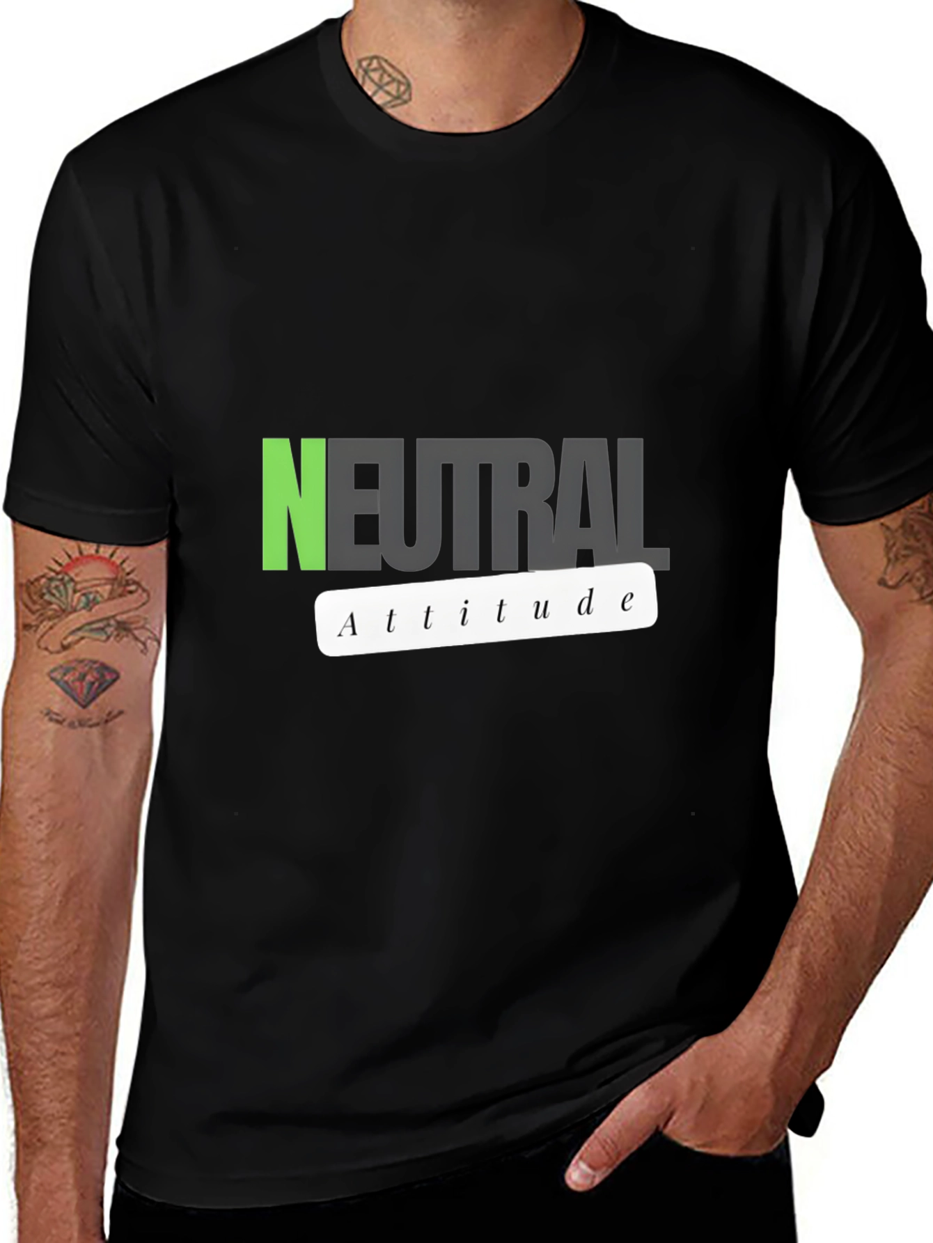 Variant 23 of Neutral Attitude Graphic T-Shirt