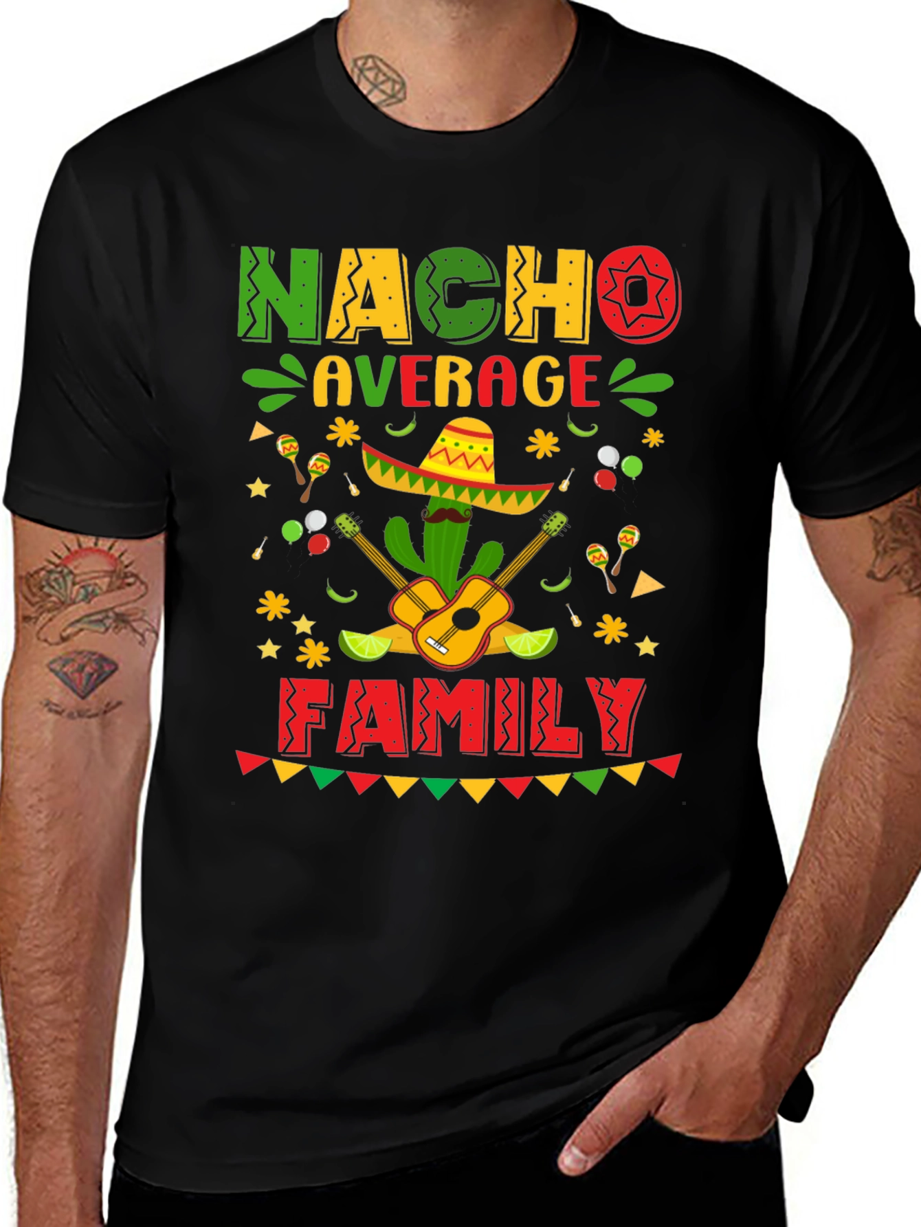 Nacho Average Family T-Shirt Cinco De Mayo
