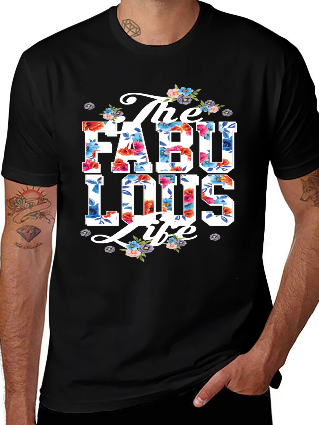 Variant 28 of The Fabulous Life Floral Graphic Tee