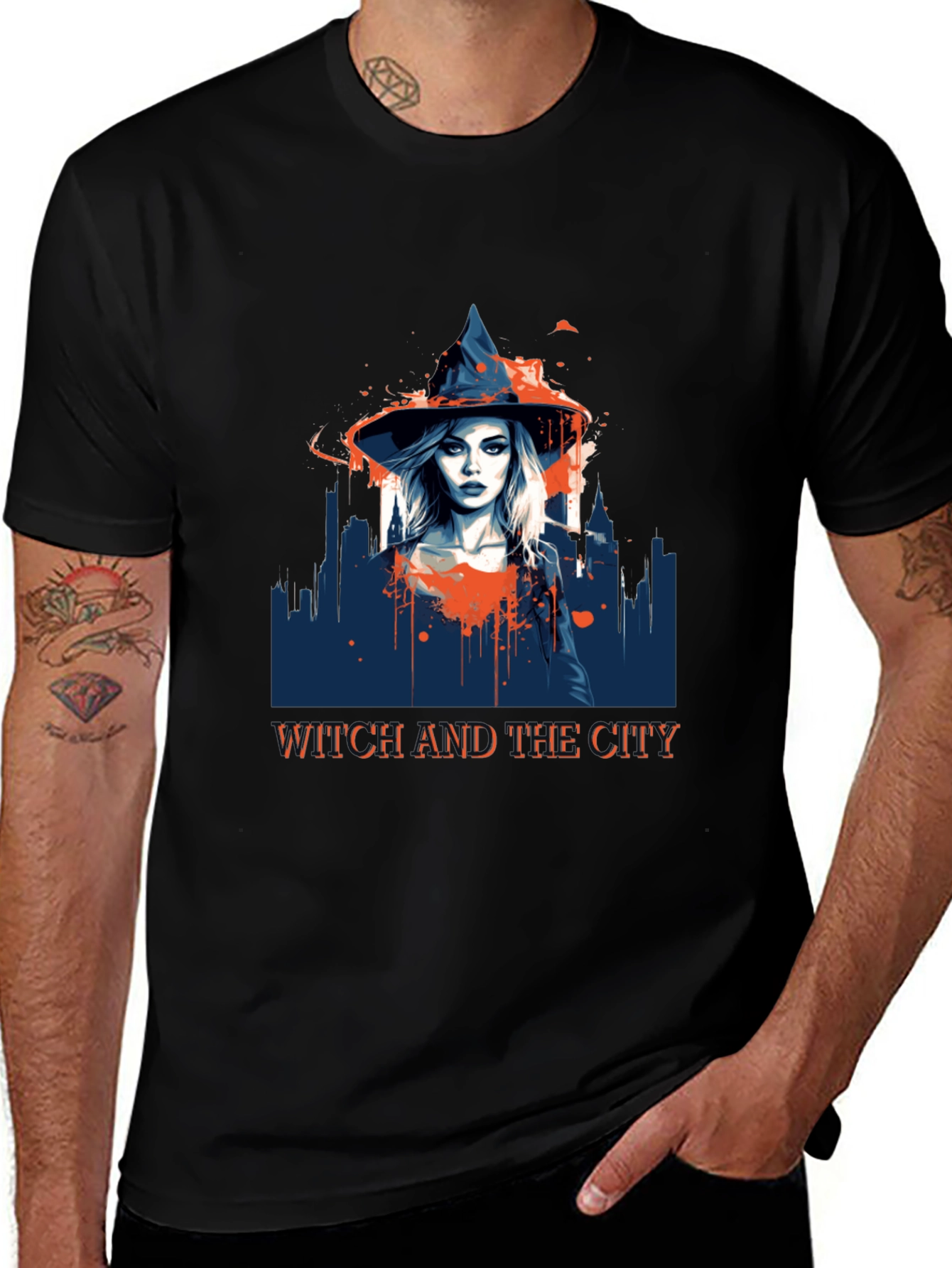 Variant 20 of Witch and the City Graphic Tee - Stylish Unisex T-Shirt