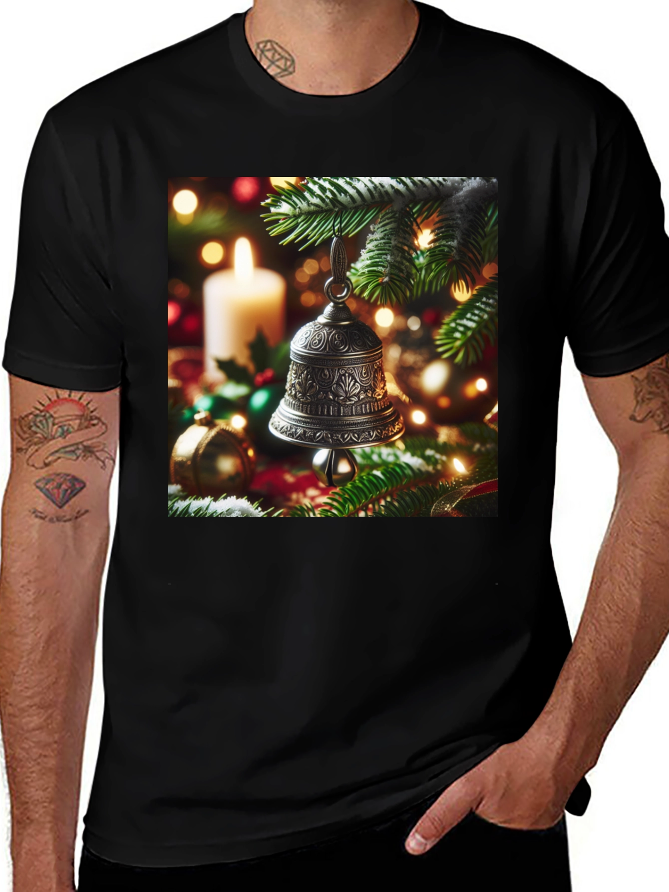 Christmas Bell Tree Holiday T-Shirt