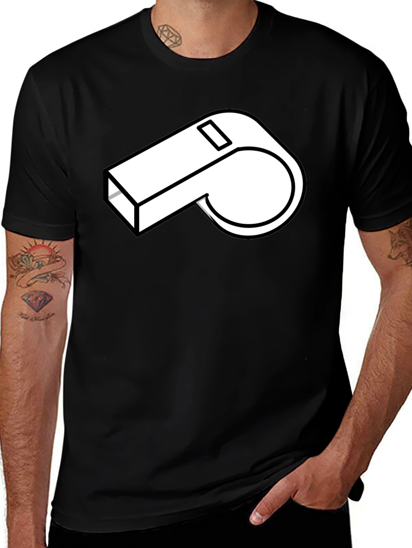 Variant 9 of Referee Whistle Graphic T-Shirt