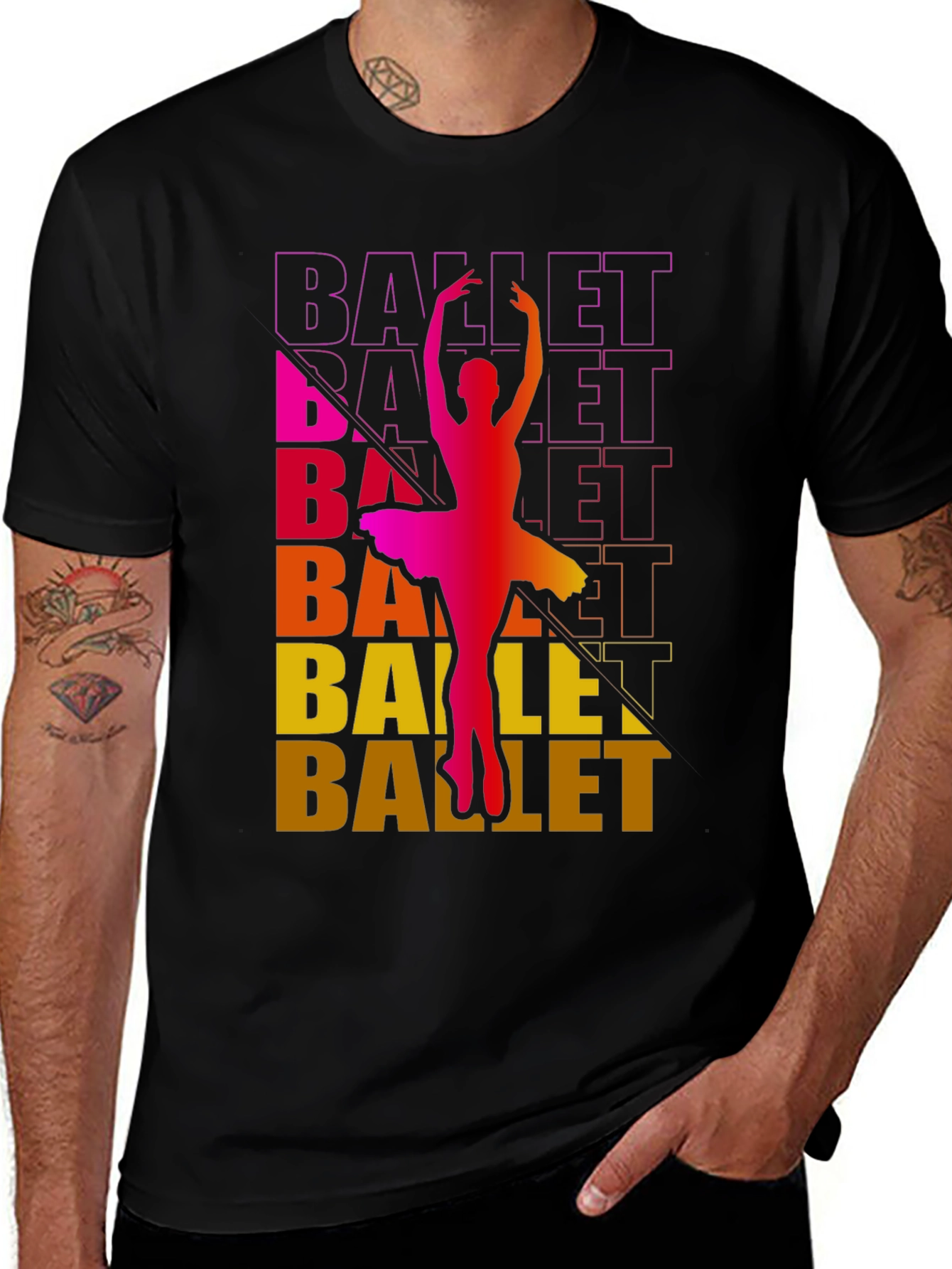 Variant 25 of Ballet Dancer Graphic Tee - Stylish and Comfortable